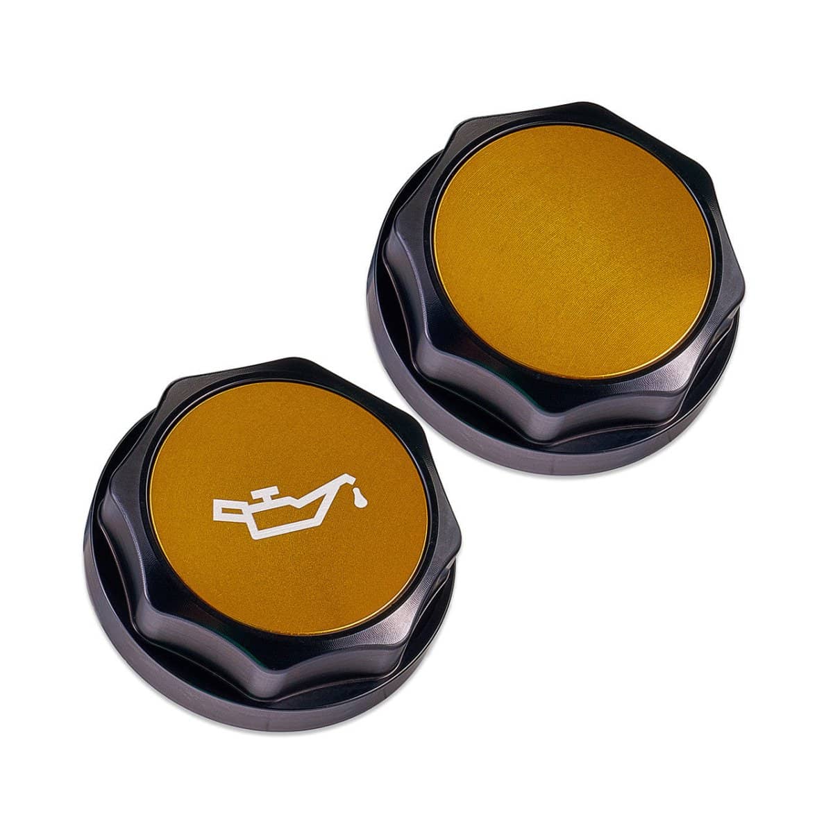 IAG Performance Revolve Engine Oil Cap Black w/ Gold Accent GT / XT