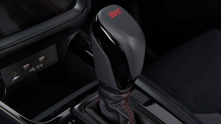 Subaru OEM STI Leather Shift Knob CVT WRX w/ Electric Parking Brake