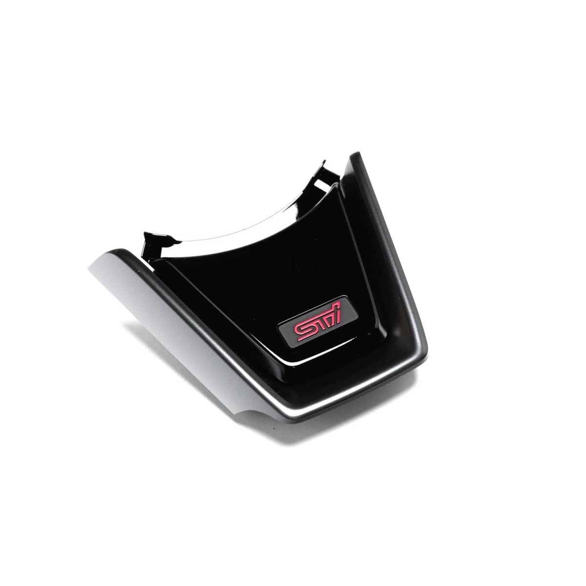 Subaru JDM Gloss Black Steering Wheel Lower Trim Cover w/ STI Logo