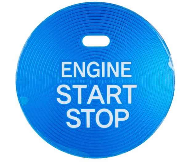 Subaru JDM Push Start Button Overlay Blue w/ Push to Start Function