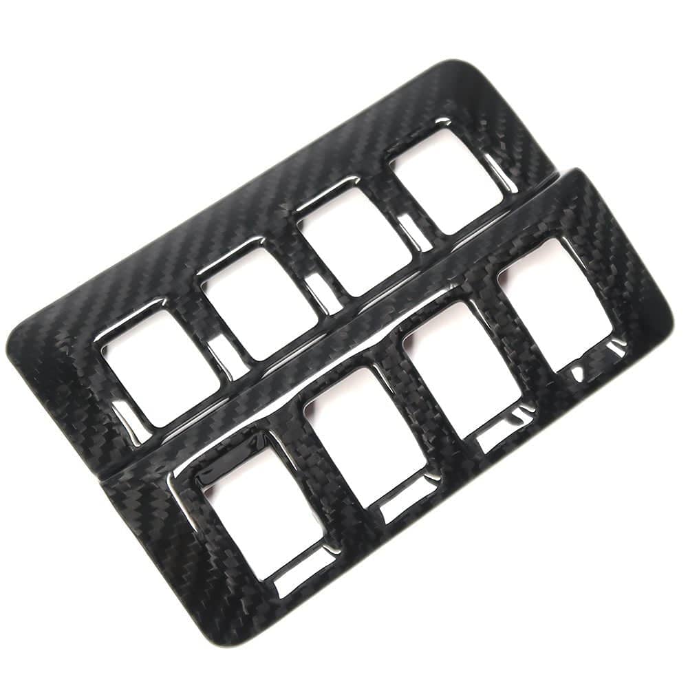Molded Innovations Gloss Carbon Fiber Trunk Button Panel Cover