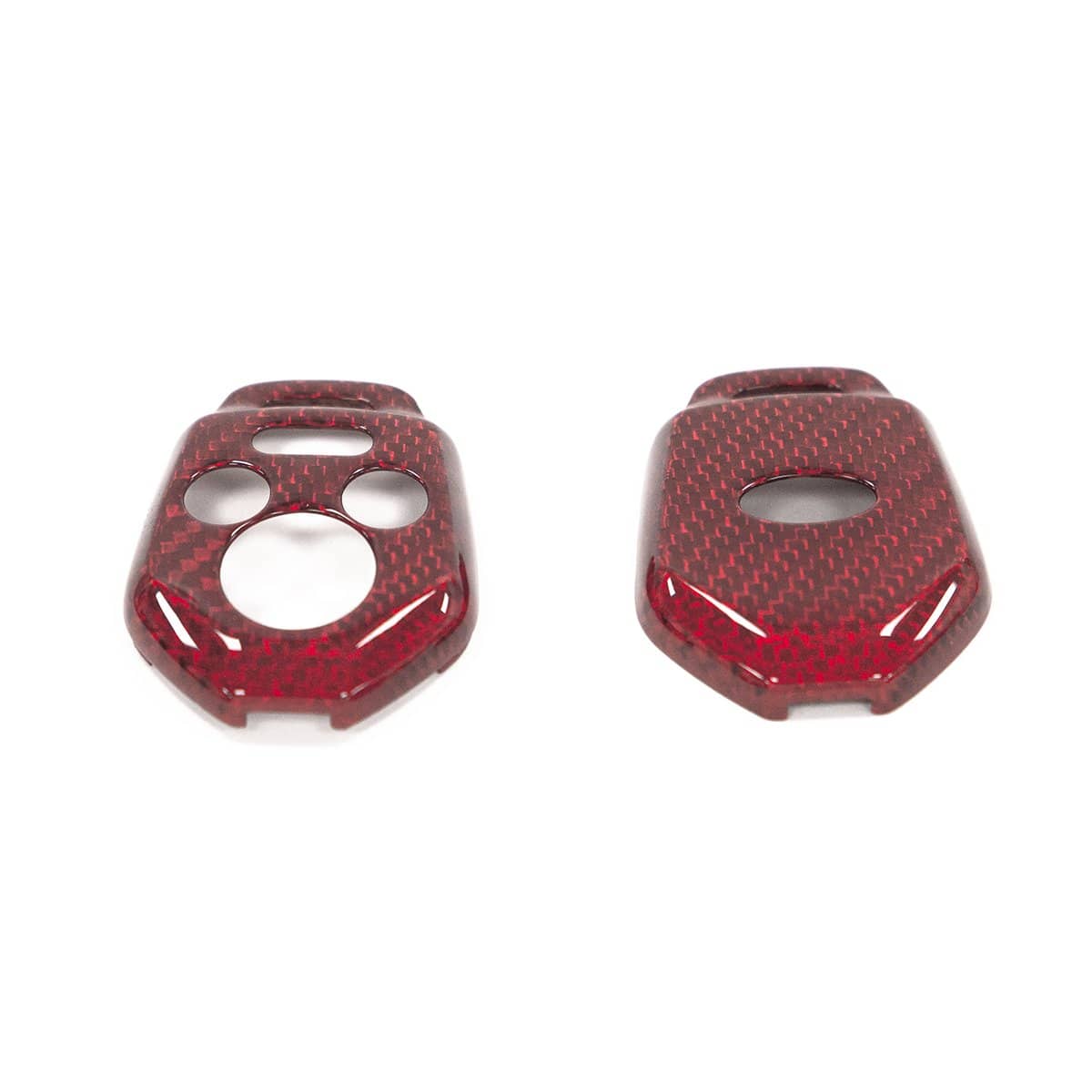 Molded Innovations Gloss Carbon Fiber Key Cover Red