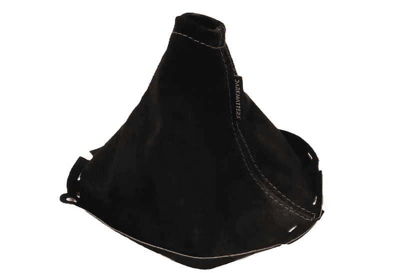 DARKMATTERX Suede Shift Boot Black w/ Red Stitching