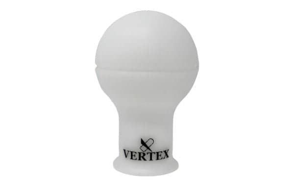 VERTEX Monochrome Shift Knob White w/ Black Logo