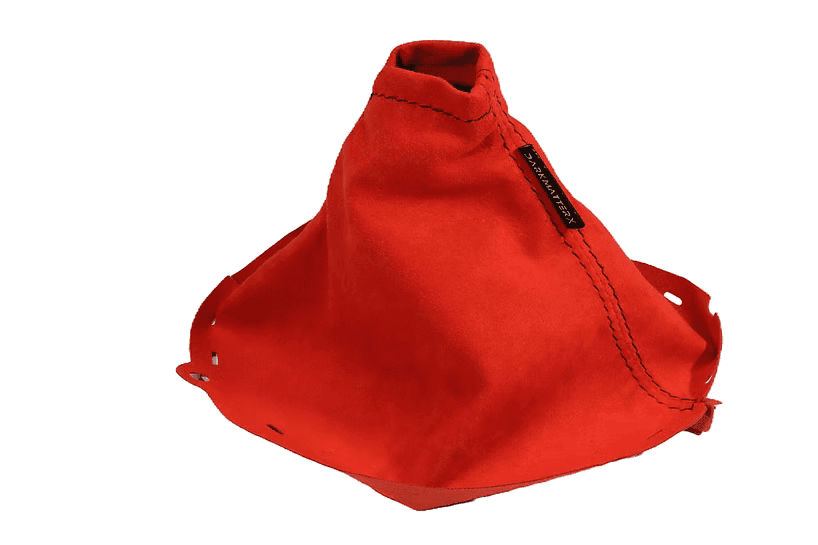 DARKMATTERX Alcantara Shift Boot Red w/ Black Stitching