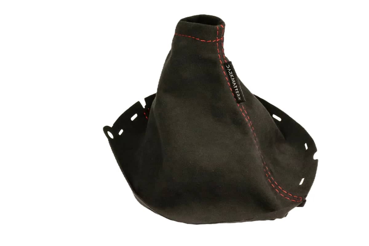 DARKMATTERX Alcantara Shift Boot Charcoal Black w/ Red Stitching