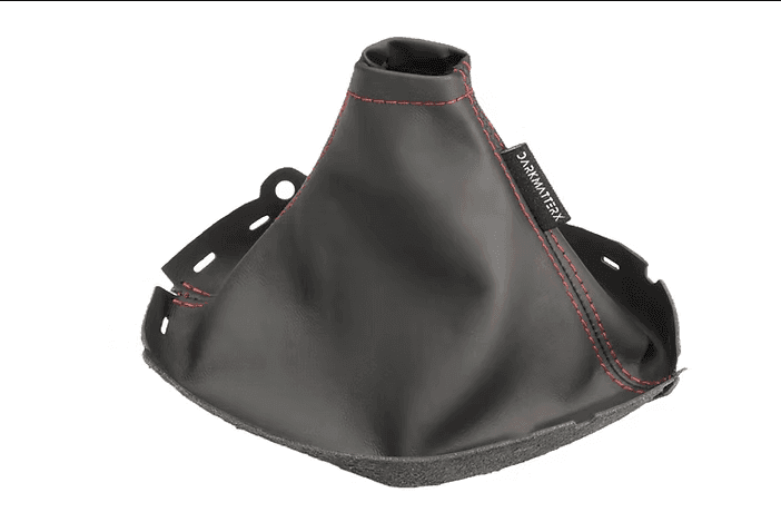 DARKMATTERX Nappa Leather Shift Boot Soul Black w/ Red Stitching