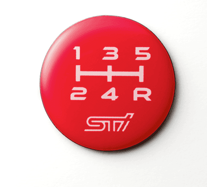 Subaru JDM STI Shift Pattern Emblem - 5MT