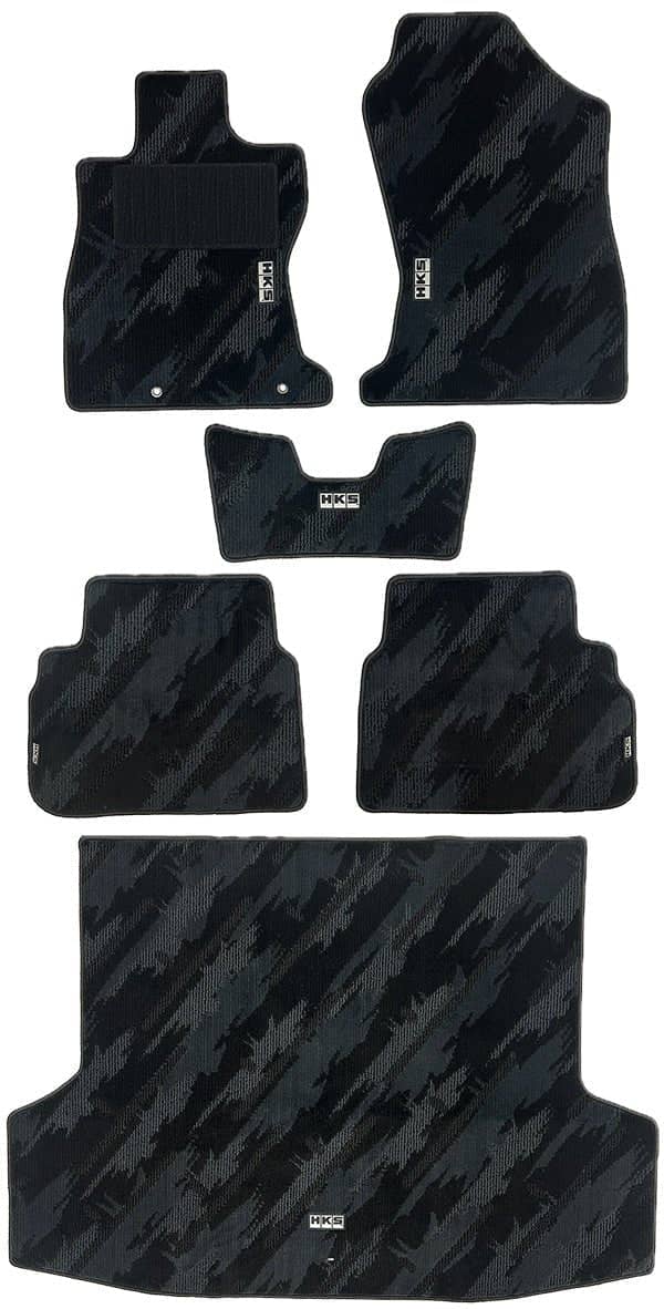 HKS Tufted Series Monotone Oil Color Floor Mat Set (LHD)