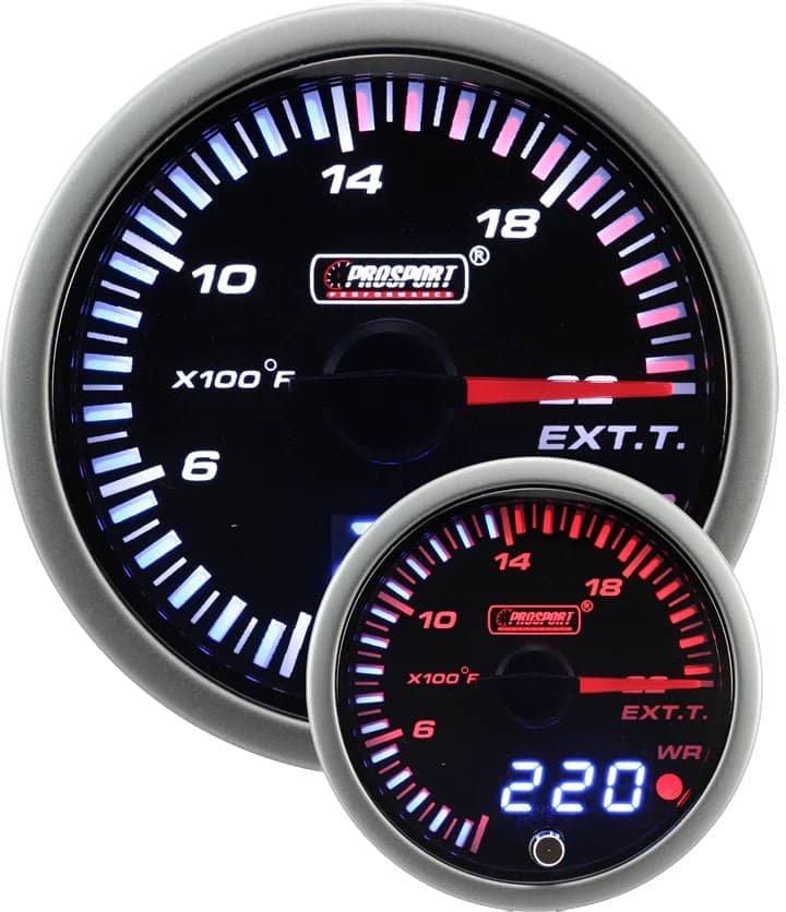 Prosport JDM Series Electronic Exhaust Gas Temperature Gauge 52MM