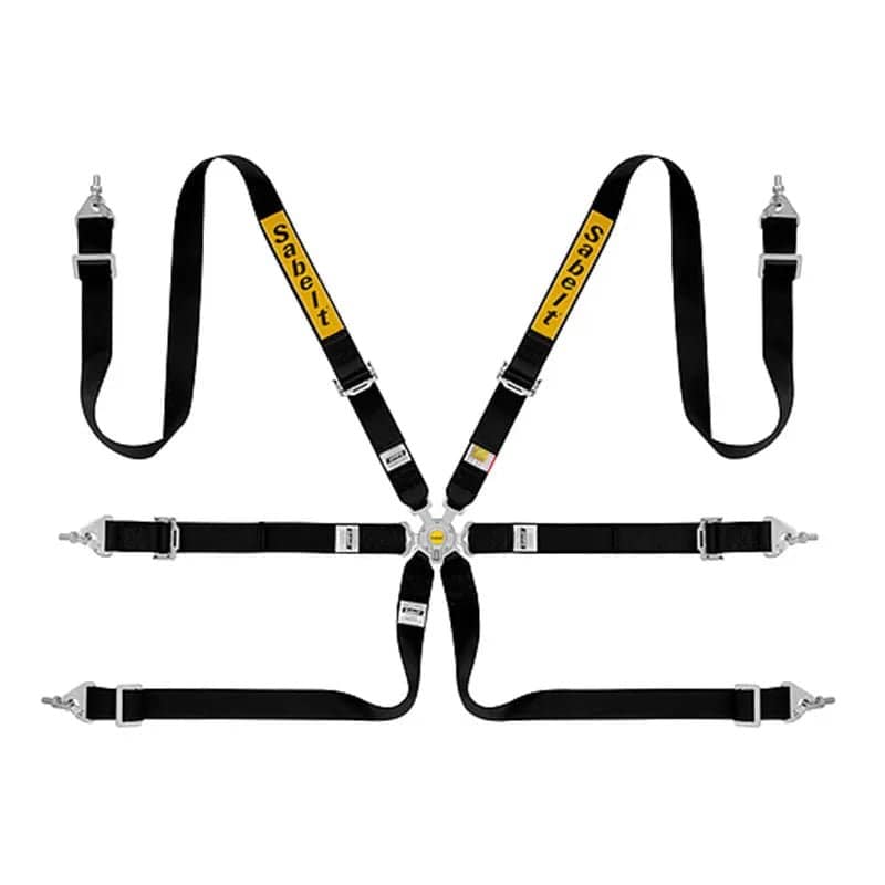 Sabelt Steel Saloon Rally 6 Point 2" Racing Harness FIA 8853-
