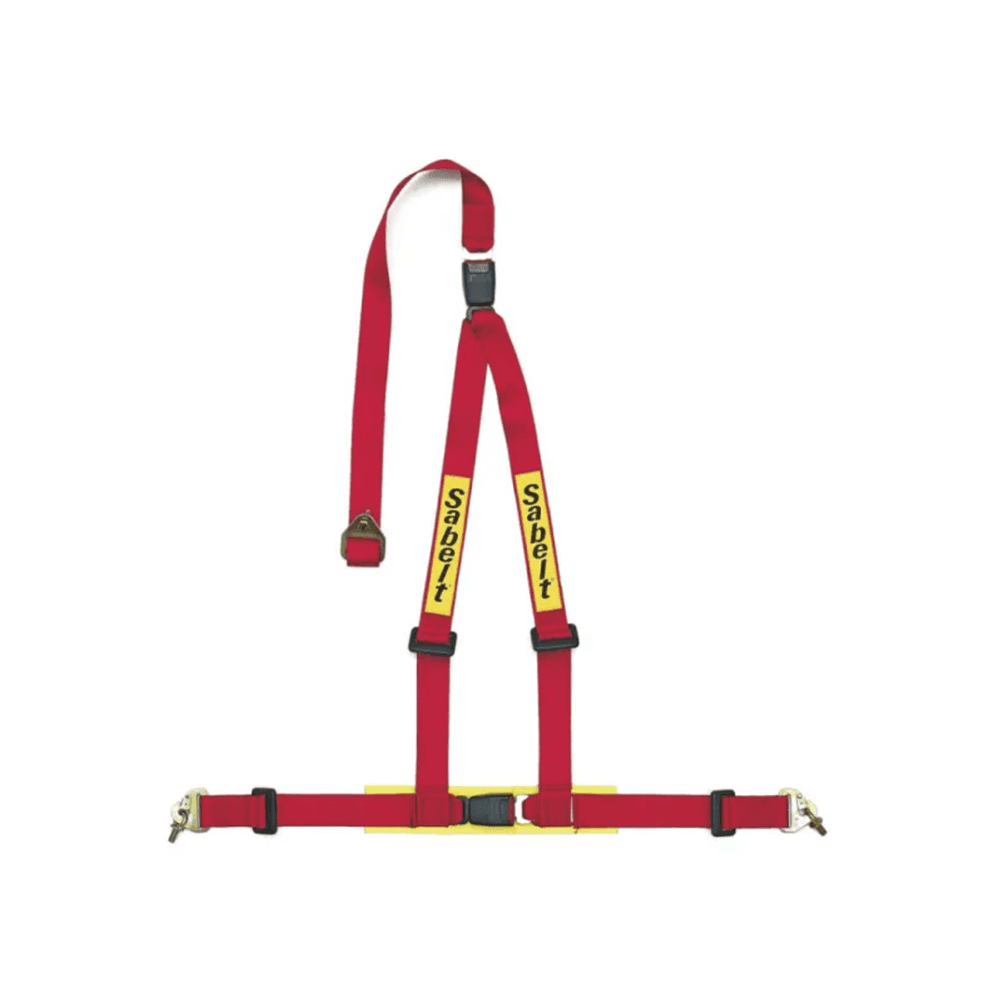 Sabelt Clubman Saloon 3-Point Full 2" Bolt-On Shoulder Snap Hook Laps Racing Harness
