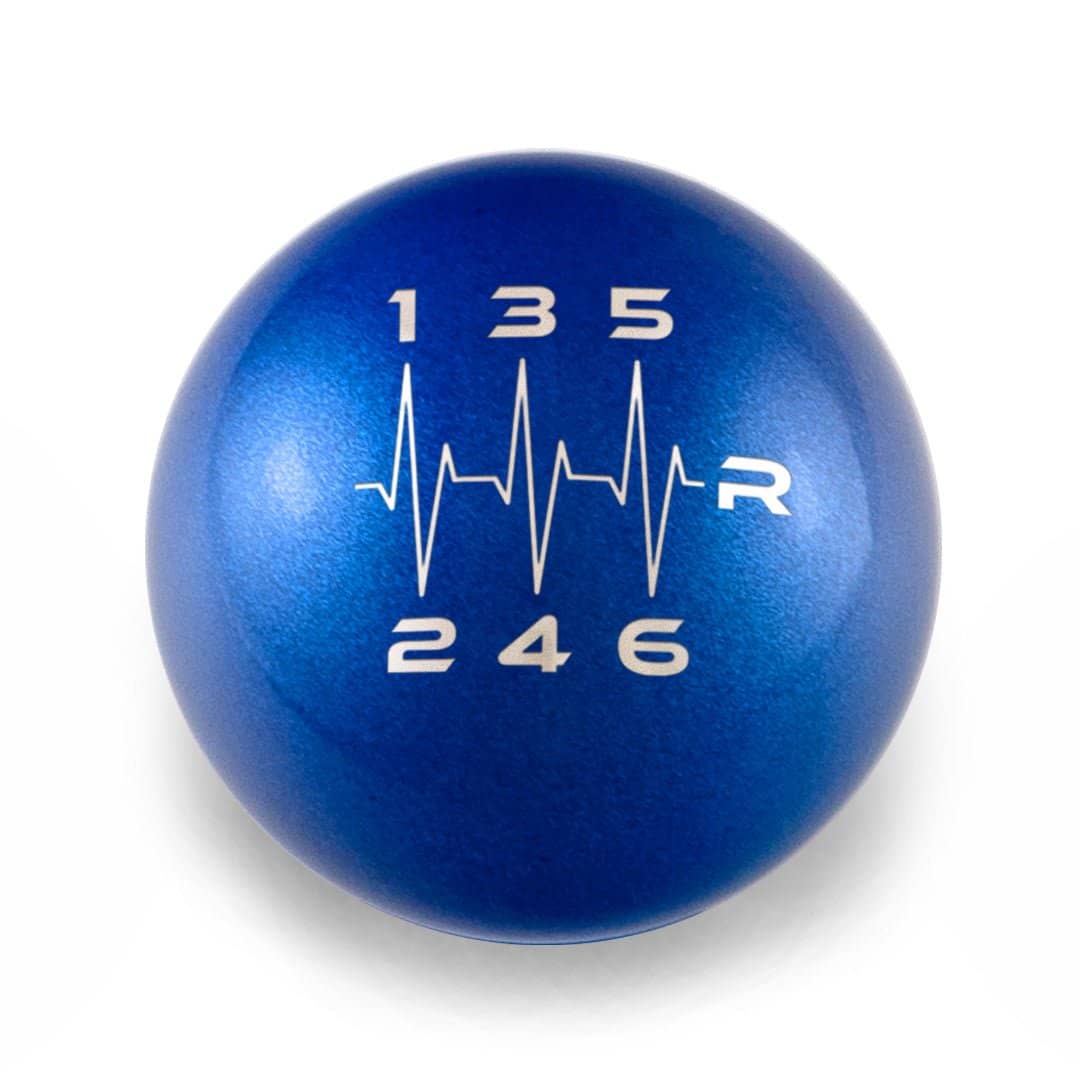 Billetworkz Weighted Shift Knob 6 Speed Heartbeat Engraving 15-25 WRX
