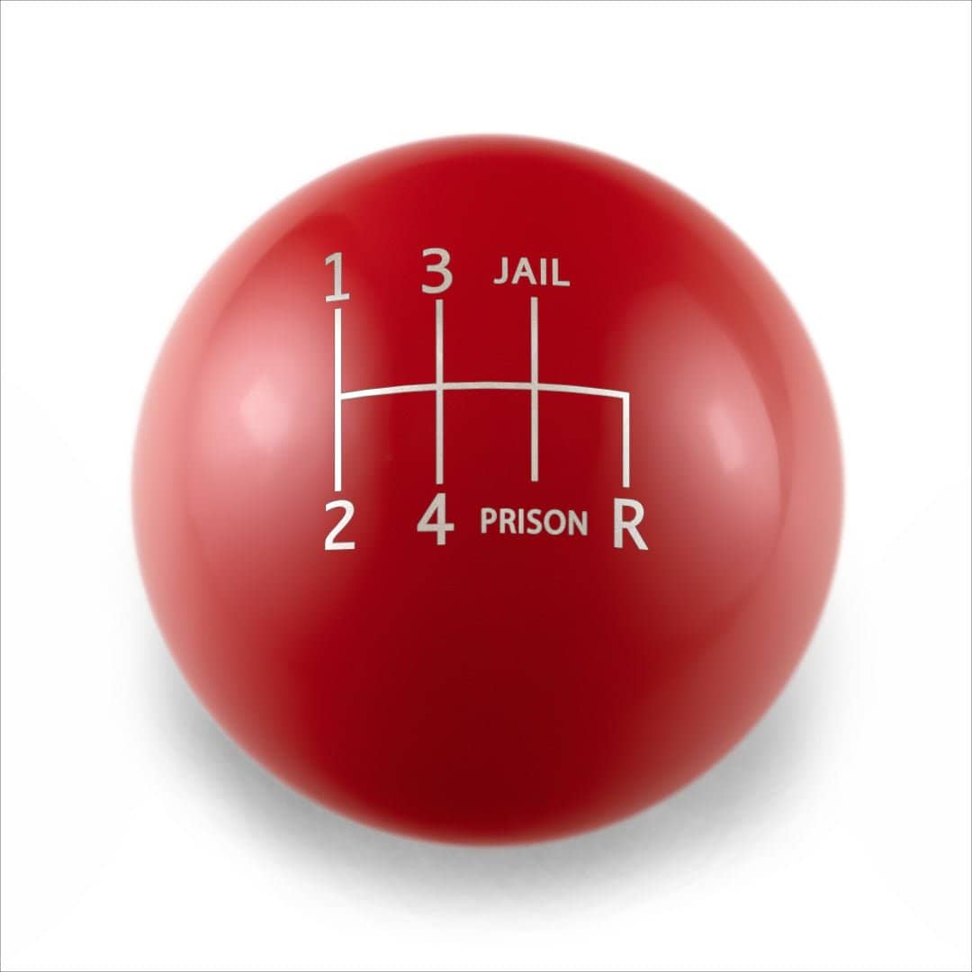 Billetworkz Weighted Shift Knob 6 Speed Jail-Prison Engraving 15-25 WRX