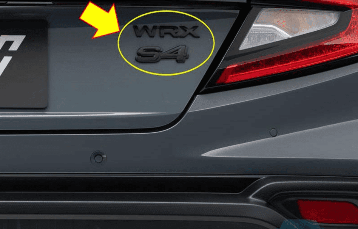 Subaru JDM S4 Passenger Side Trunk Emblem Kit