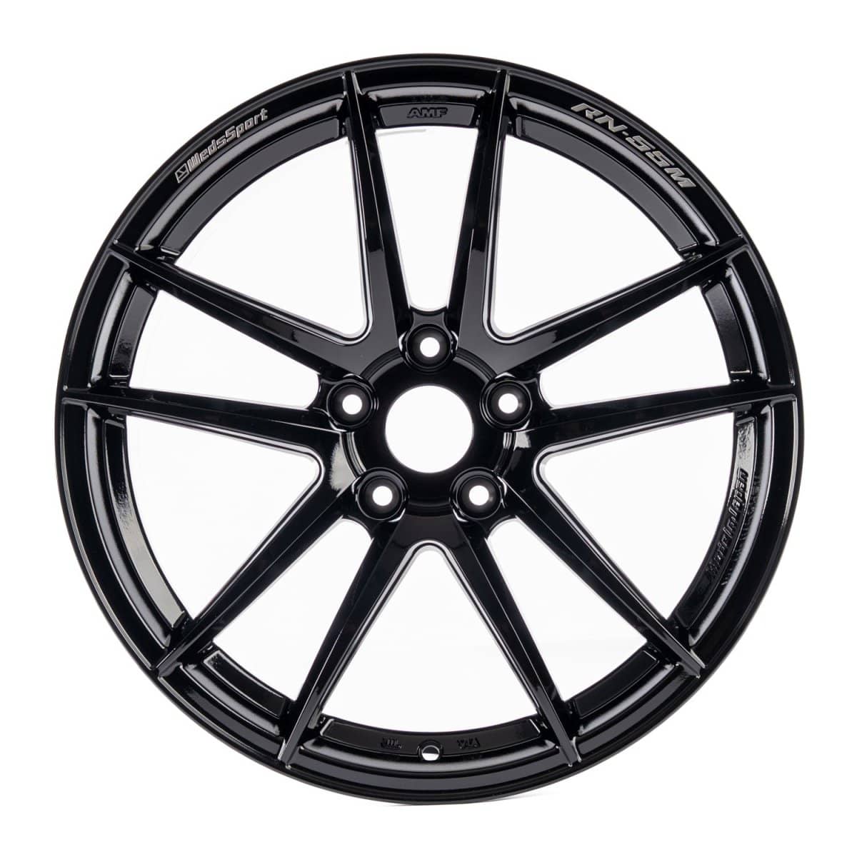 WedsSport RN55M Gloss Black 18x9.5 5x114.3 +38mm Offset