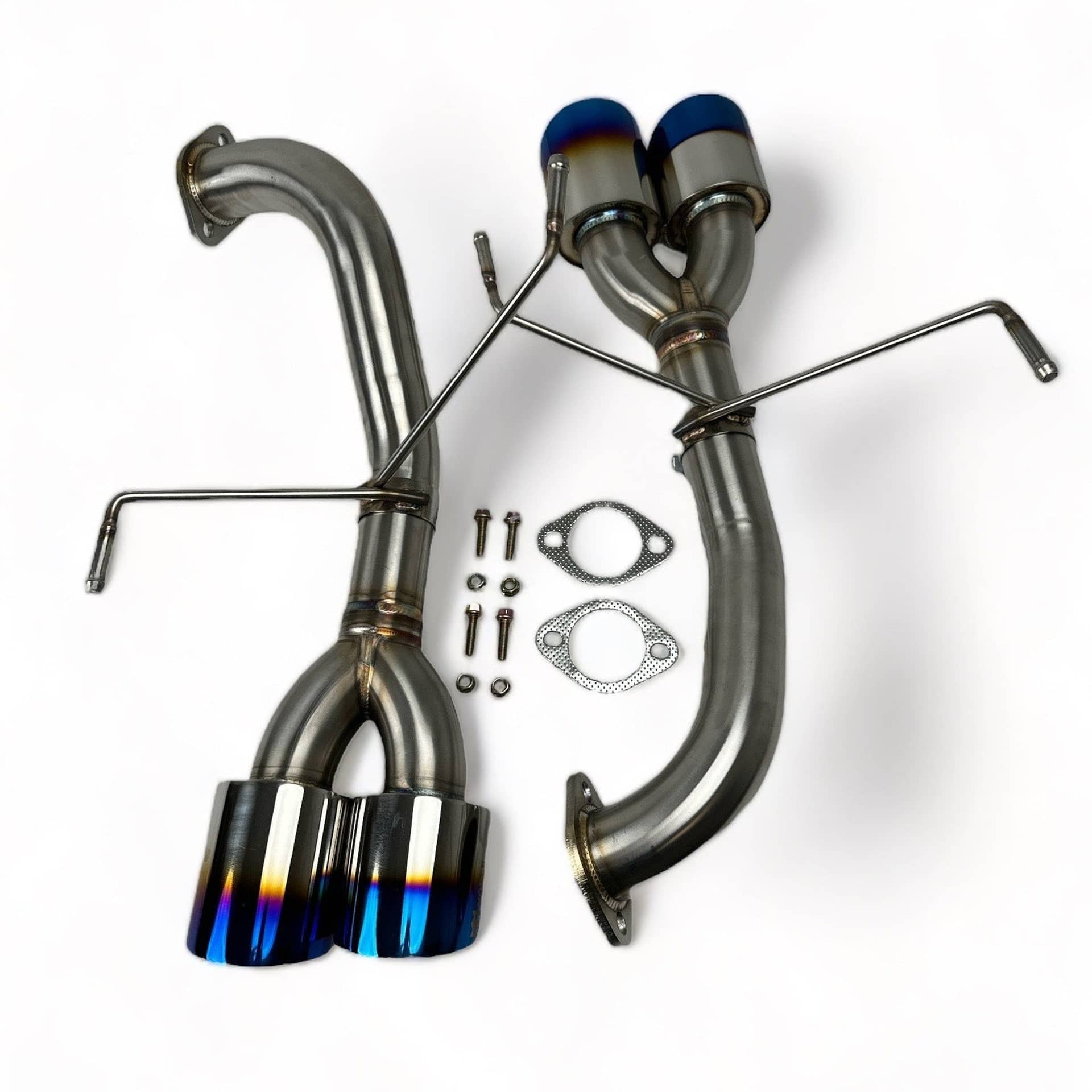 Noble Performance AXL Pro Quad Exit Axleback Exhaust Burnt Tips WRX