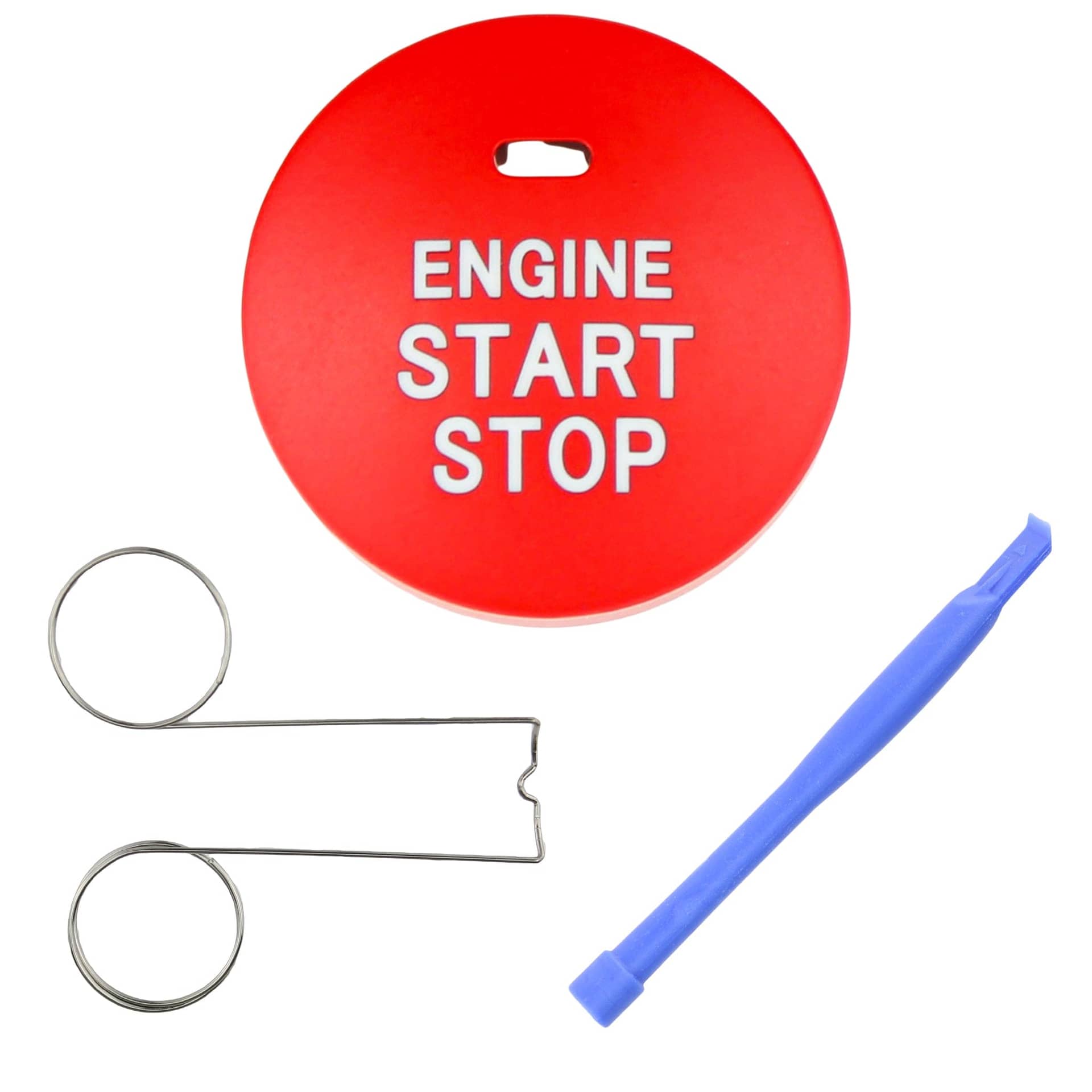 Noble Performance Essentials Race Red Push to Start Cover with Hole WRX 15-26 / STI 15-21