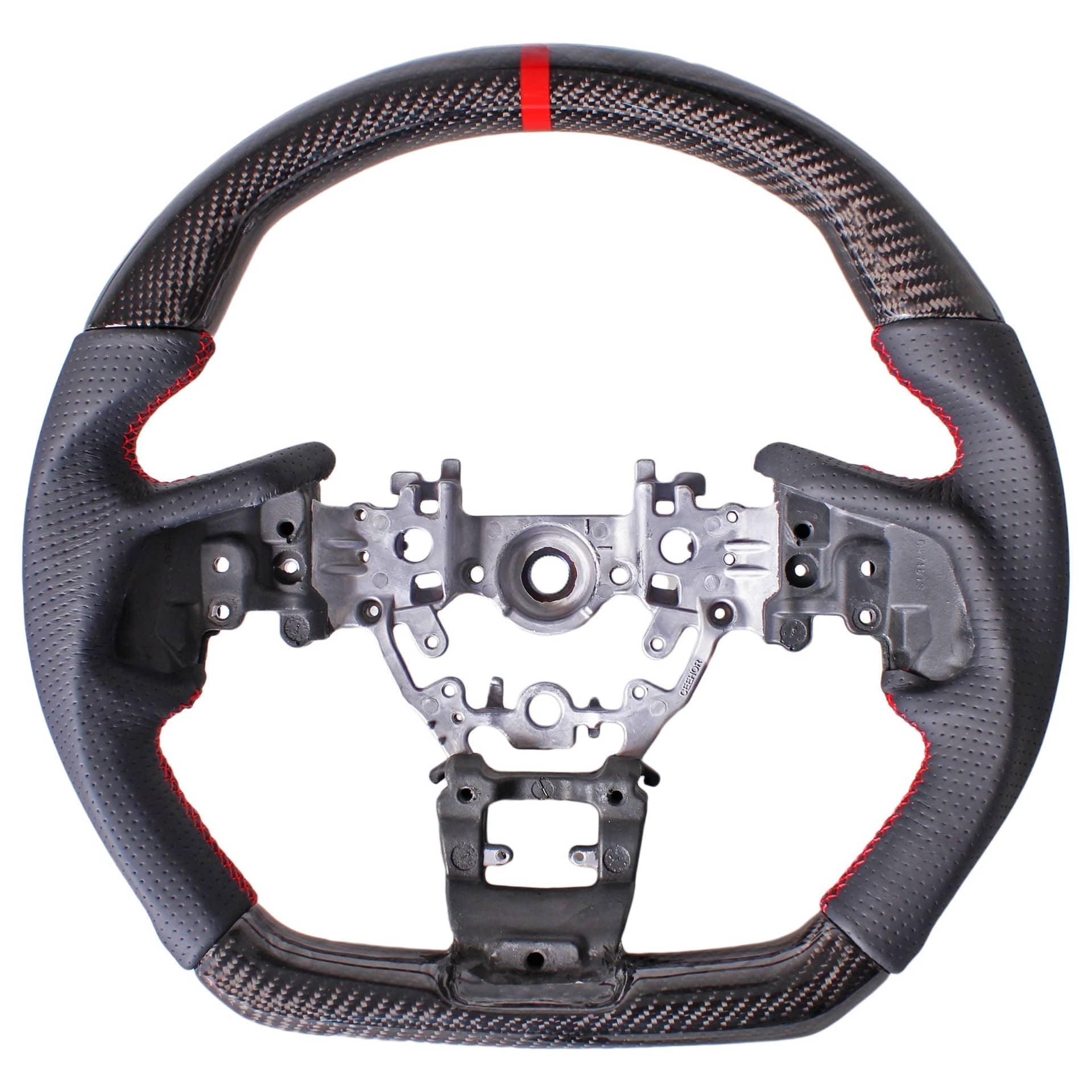 Noble Performance Carbon 1L Racer Steering Wheel (Carbon Fiber / Leather) WRX