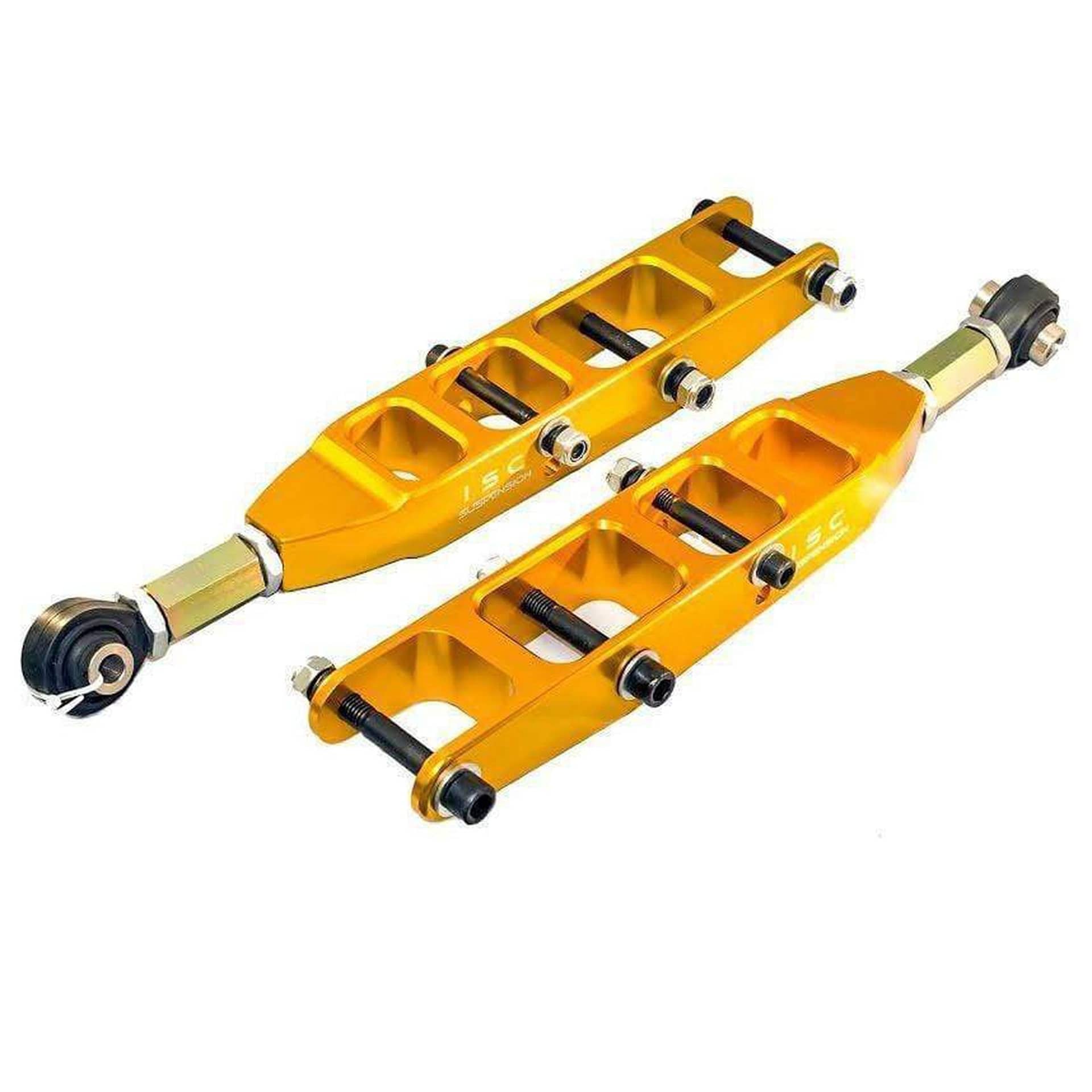 ISC Suspension V3 Rear Adjustable Control Arms WRX 08-26 / STI 08-21 - Gold | S012CA-V3