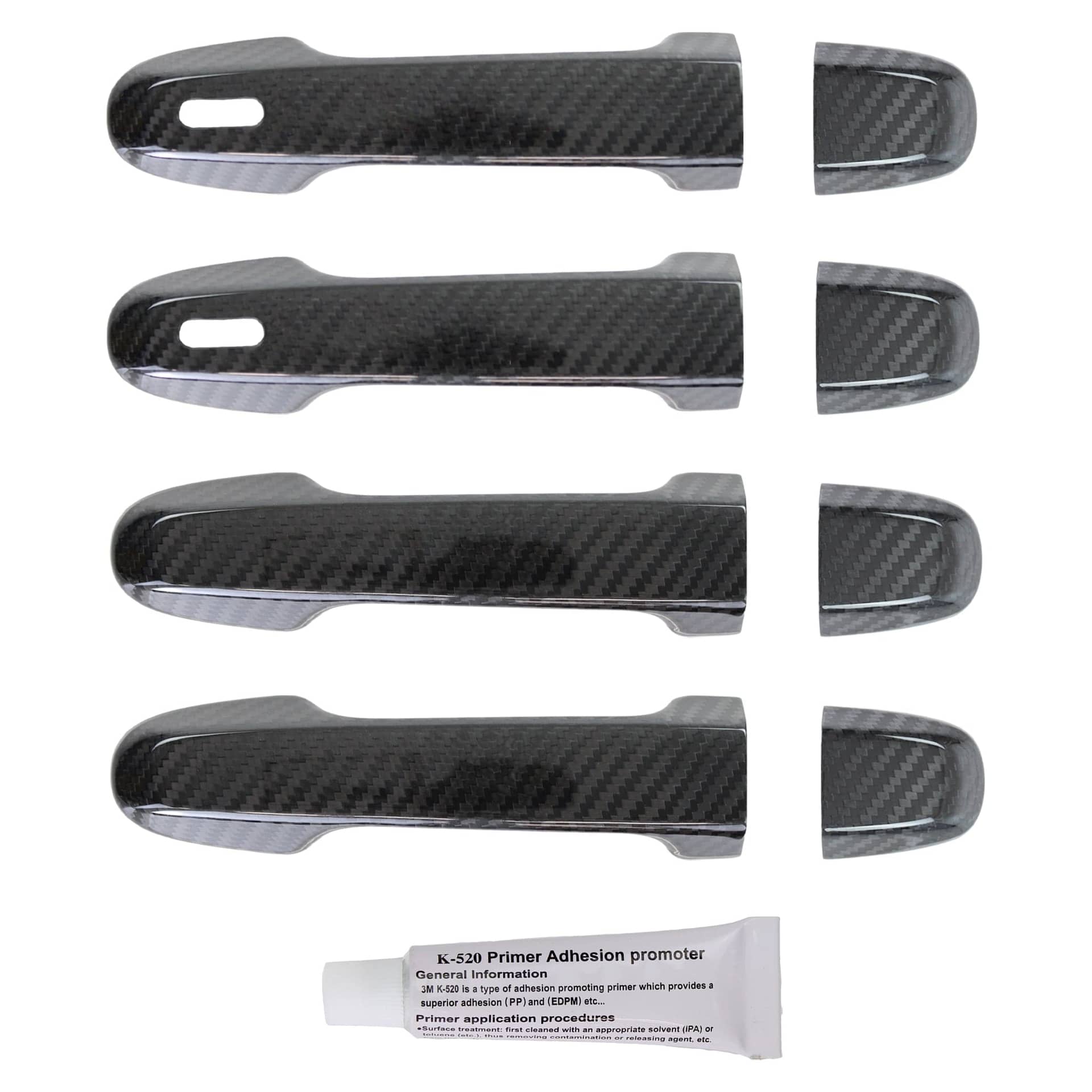 Noble Performance Dry Carbon Fiber Door Handle Covers WRX