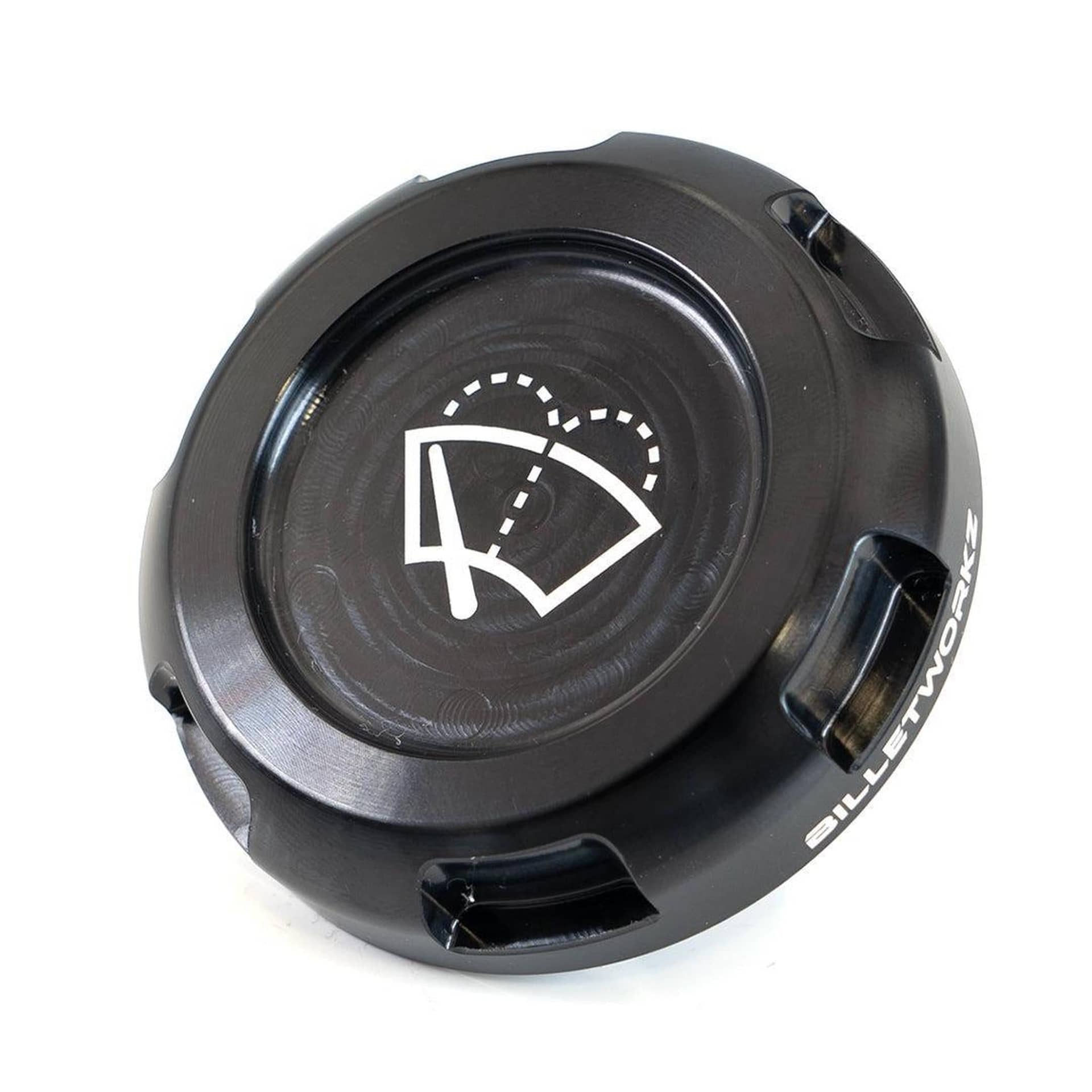 Billetworkz Wiper Fluid Cap Engraved Zero Series Black Anodized WRX 02-26 / STI 04-21 | BW-EBCZ-SUB-WIP-BLK-E