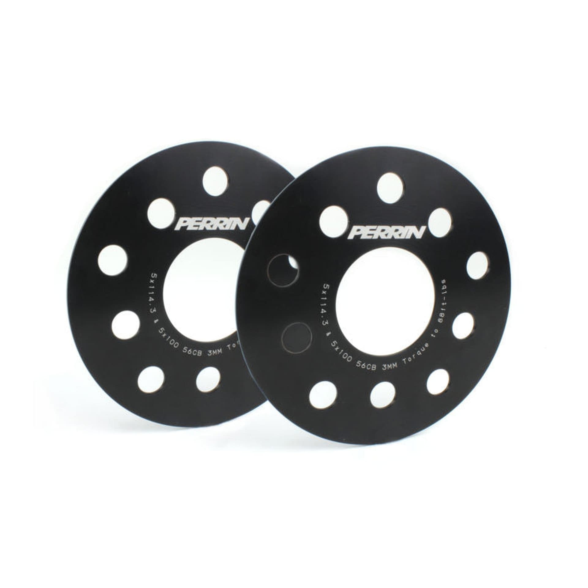 Perrin 3mm Wheel Spacers (One Pair) STI 04-21 / WRX 02-26 / BRZ 13-26 | PSP-WHL-103BK