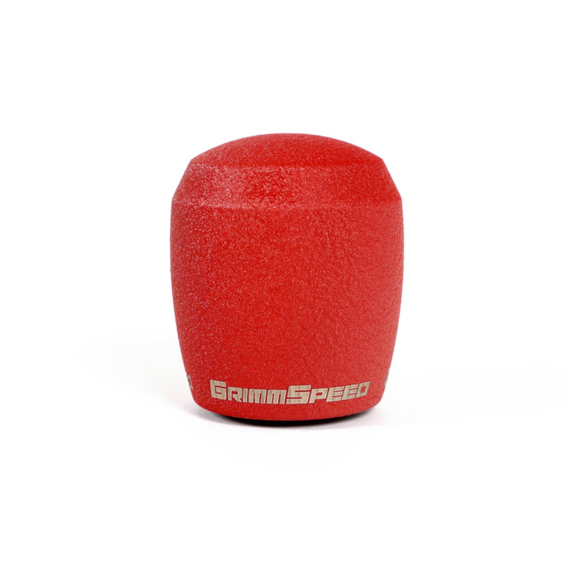 GrimmSpeed Stubby Shift Knob Stainless Steel WRX 02-26 / STI 04-21 - Red | 380003