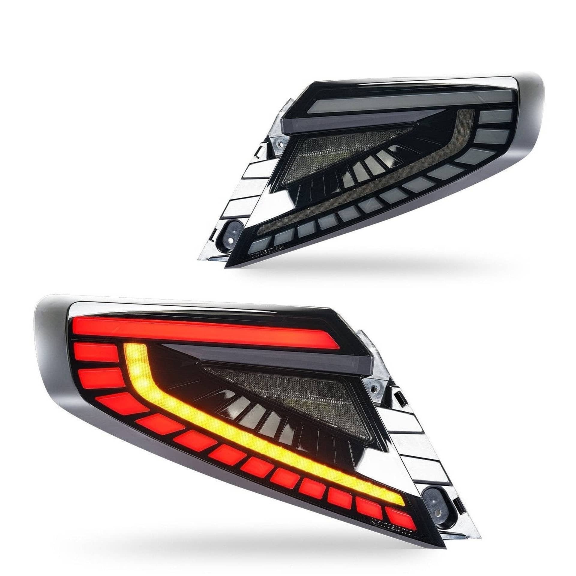 Noble Performance Lux Series LED Tail Lights (White Bar, Smoke Lens) - WRX