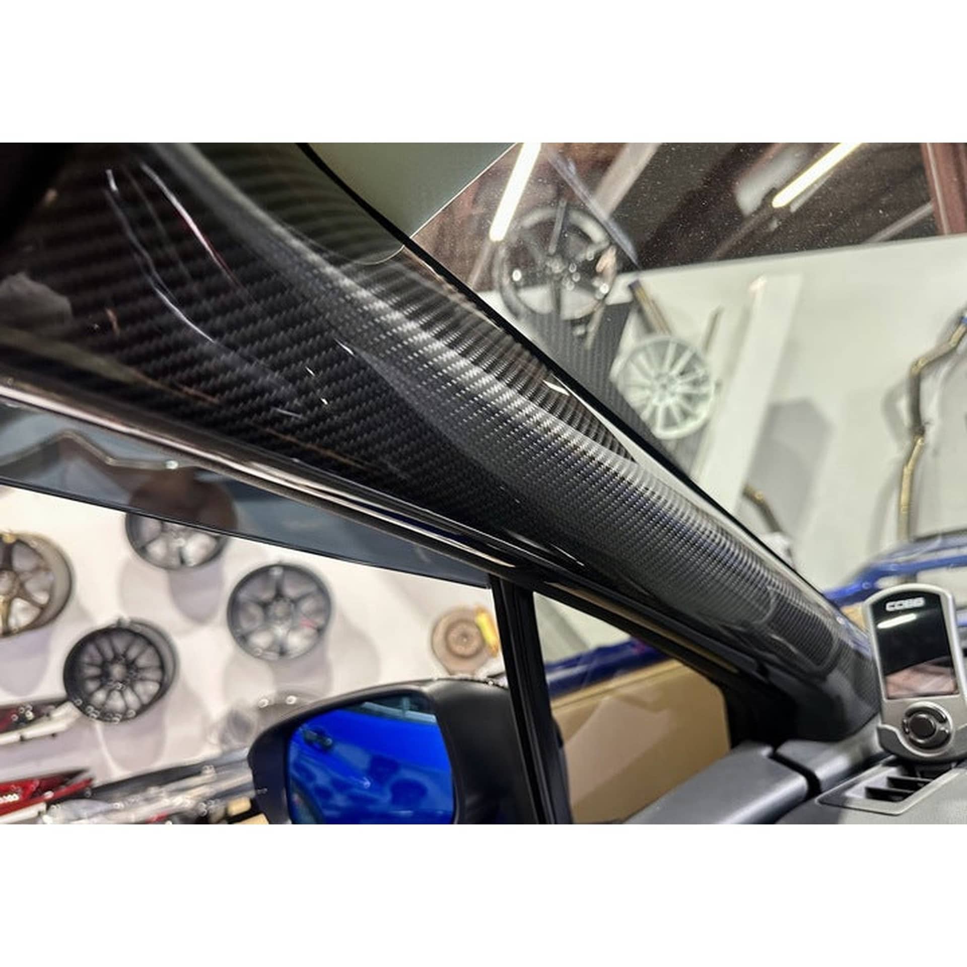 Noble Performance LX Dry Carbon Fiber A-Pillar Covers WRX