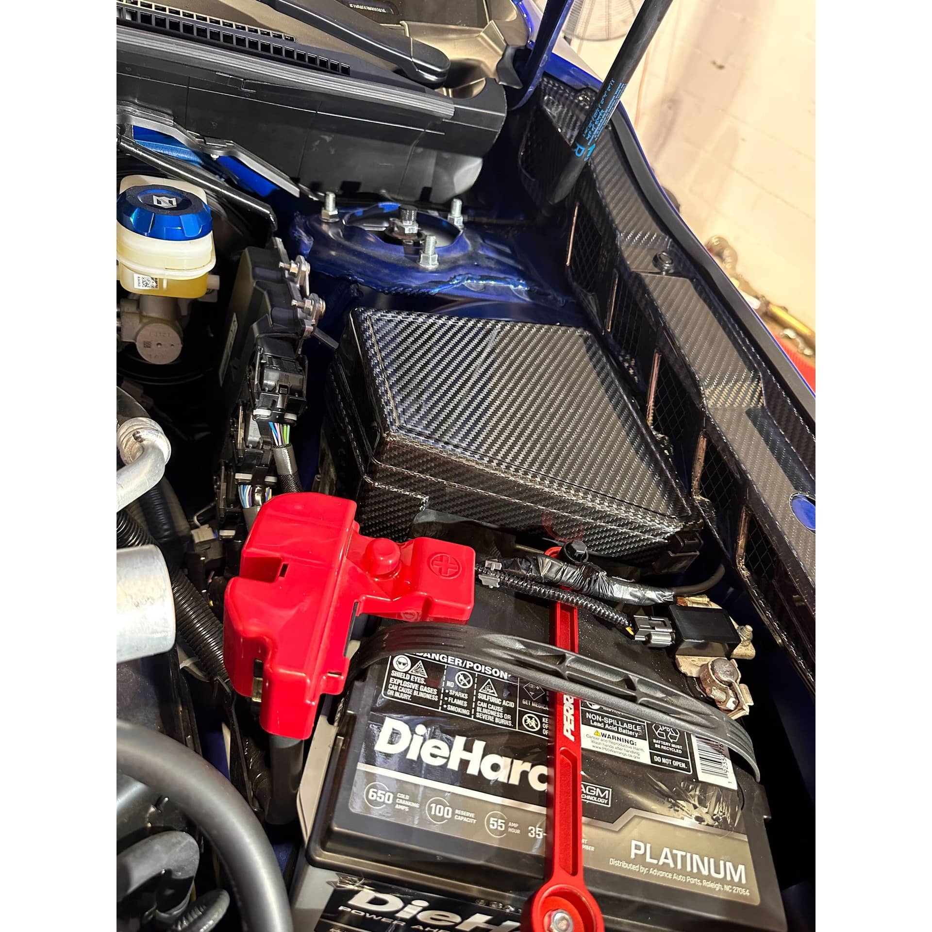 Noble Performance Platinum Series Dry Carbon Fiber Under Hood Fuse Box Cover WRX 22-26