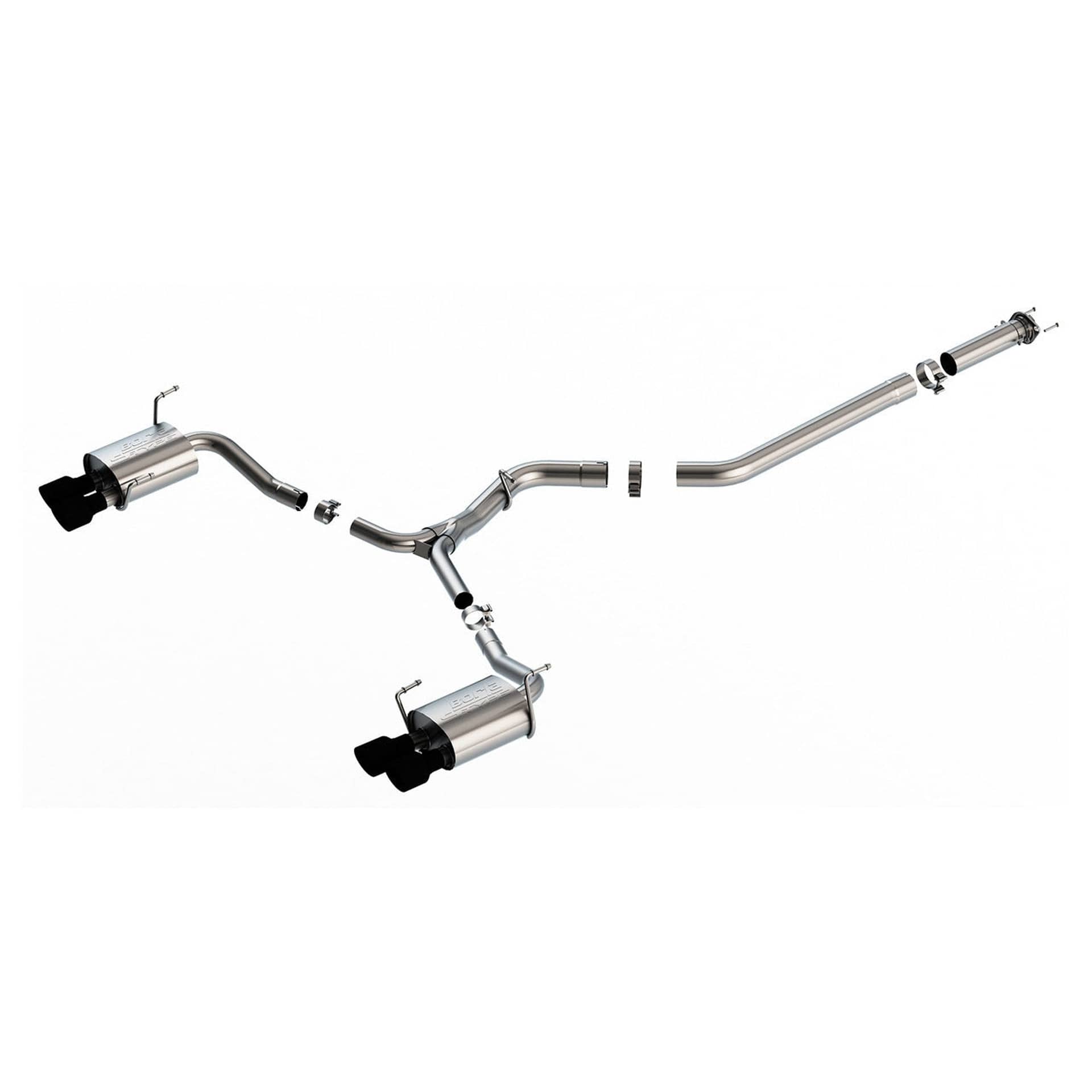 Borla S-Type Cat Back Exhaust Ceramic Black Tips WRX 22-26 | 140907CB