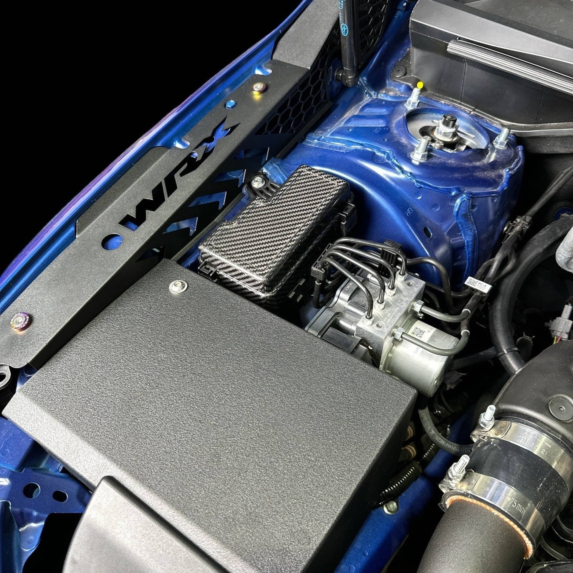 Noble Performance Platinum Series Dry Carbon Fiber Under Hood Relay Box Cover WRX 22-26