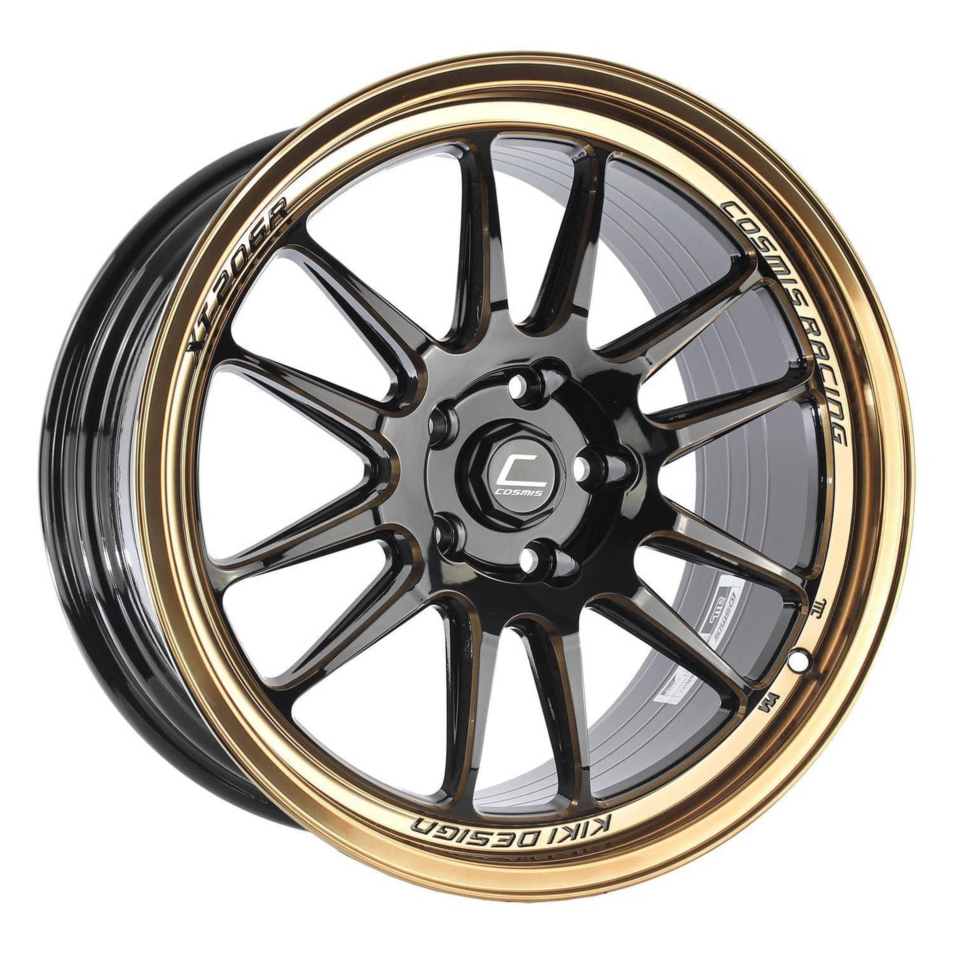 Cosmis Wheels XT-206R-FF Black w/ Bronze Lip 18x9.5 +38 5x114.3