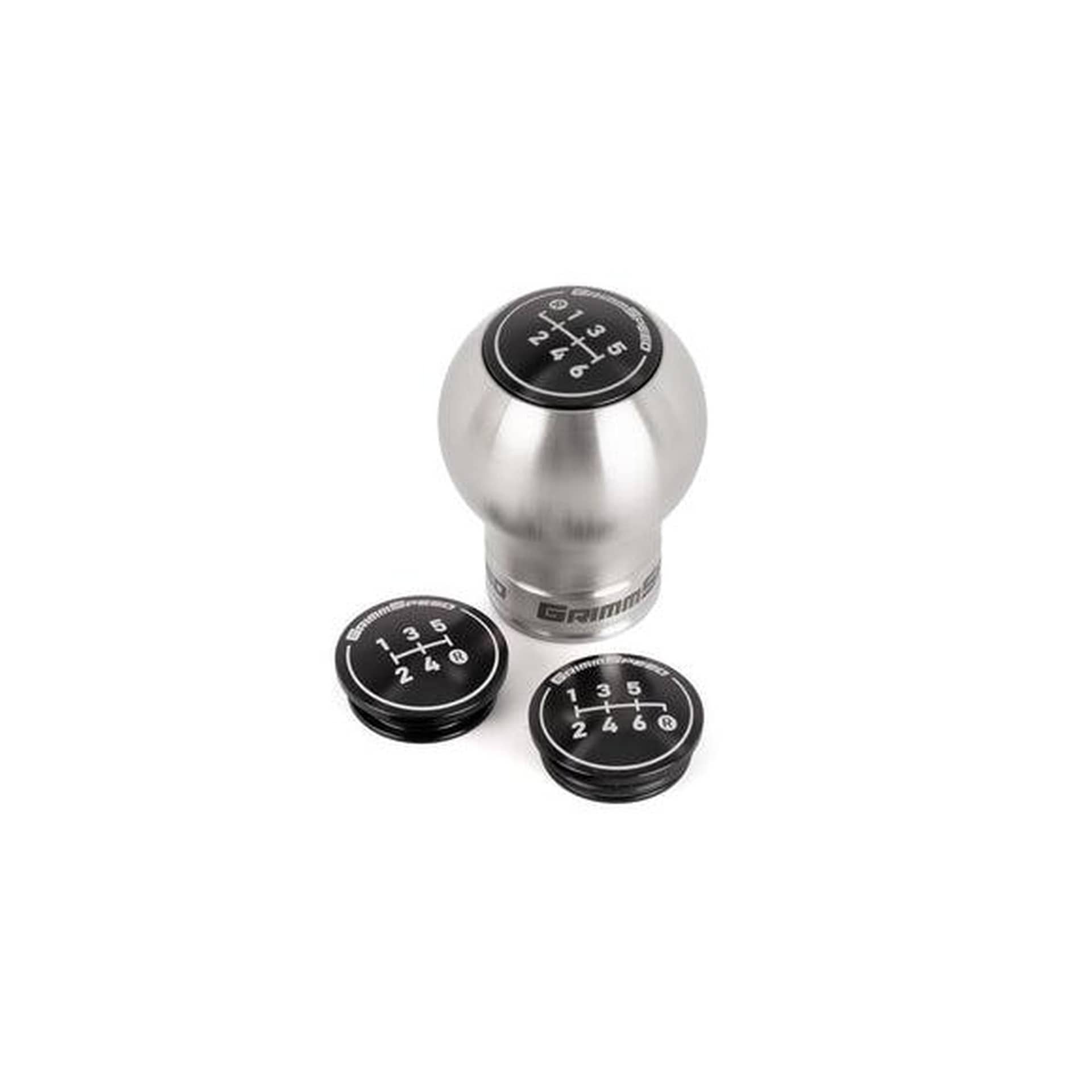 GrimmSpeed Swap-Top Weighted Bulb Shift Knob Stainless Steel | 1.1007.1.SS