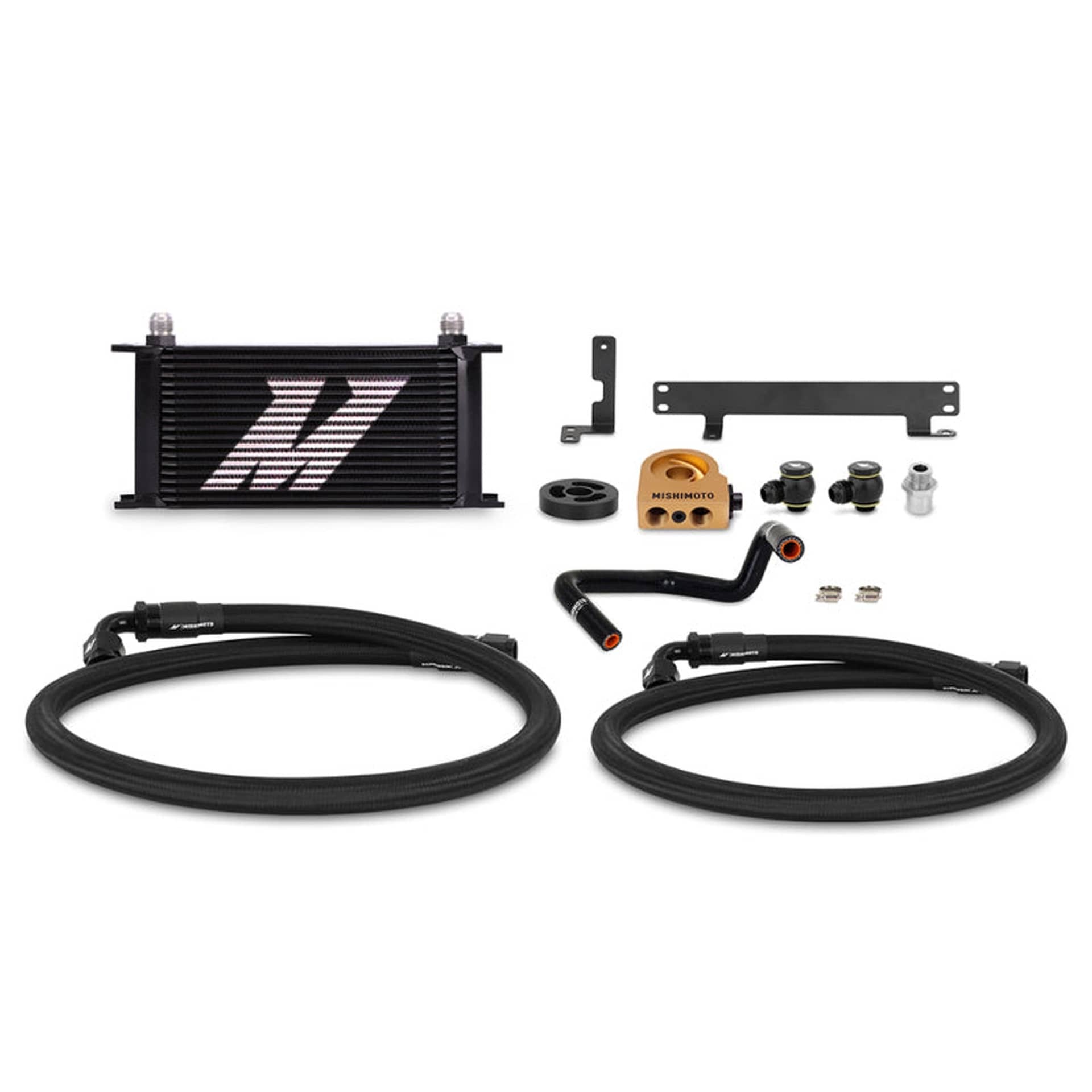 Mishimoto Thermostatic Engine Oil Cooler Kit WRX - Black Cooler