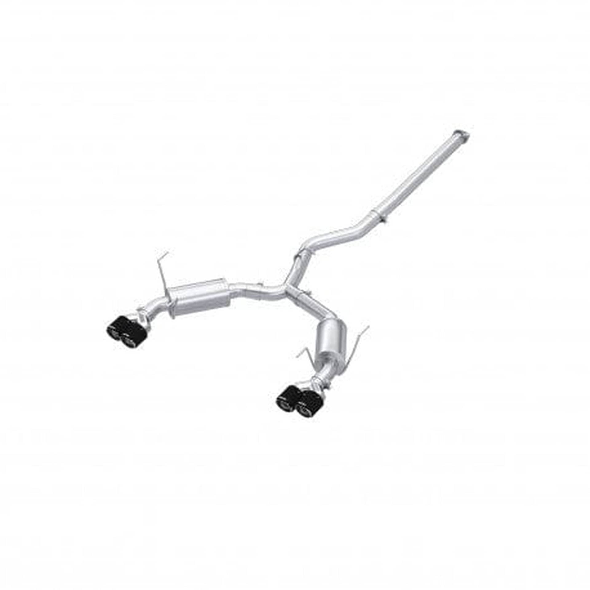 MBRP Cat Back Exhaust Carbon Fiber Quad Tips Street Profile WRX 22-26 | S48073CF