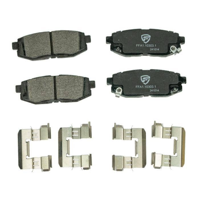 Faction Fab FactionFab Rear Brake Pads V2 WRX + / BRZ / Scion FR-S / Toyota 86 | 1.10303.1 WRX w/ Hand E-Brake
