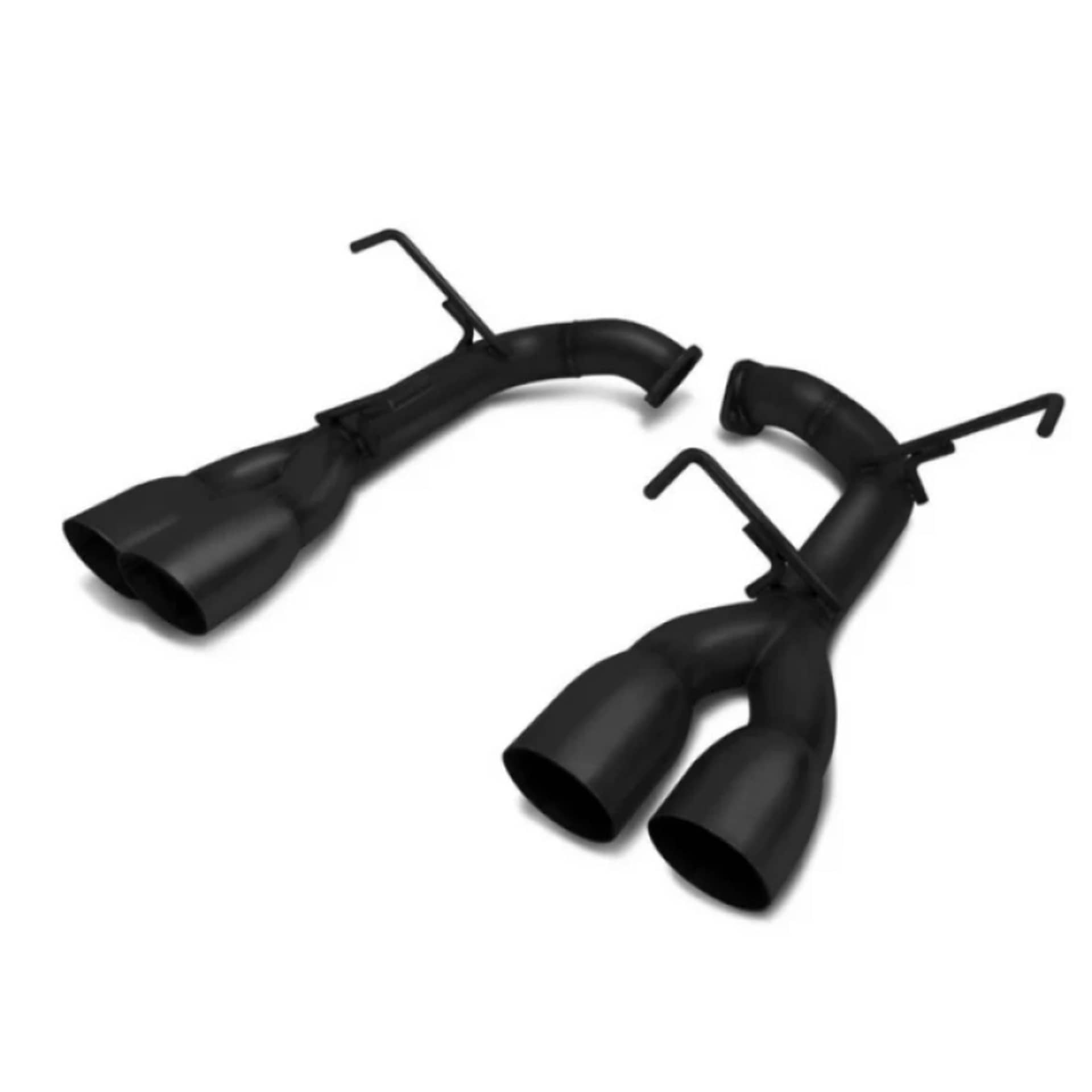 BLOX Racing Muffler Delete / Axle Back Single Wall 4in - Matte Black Tips | BXEX-51106-BK