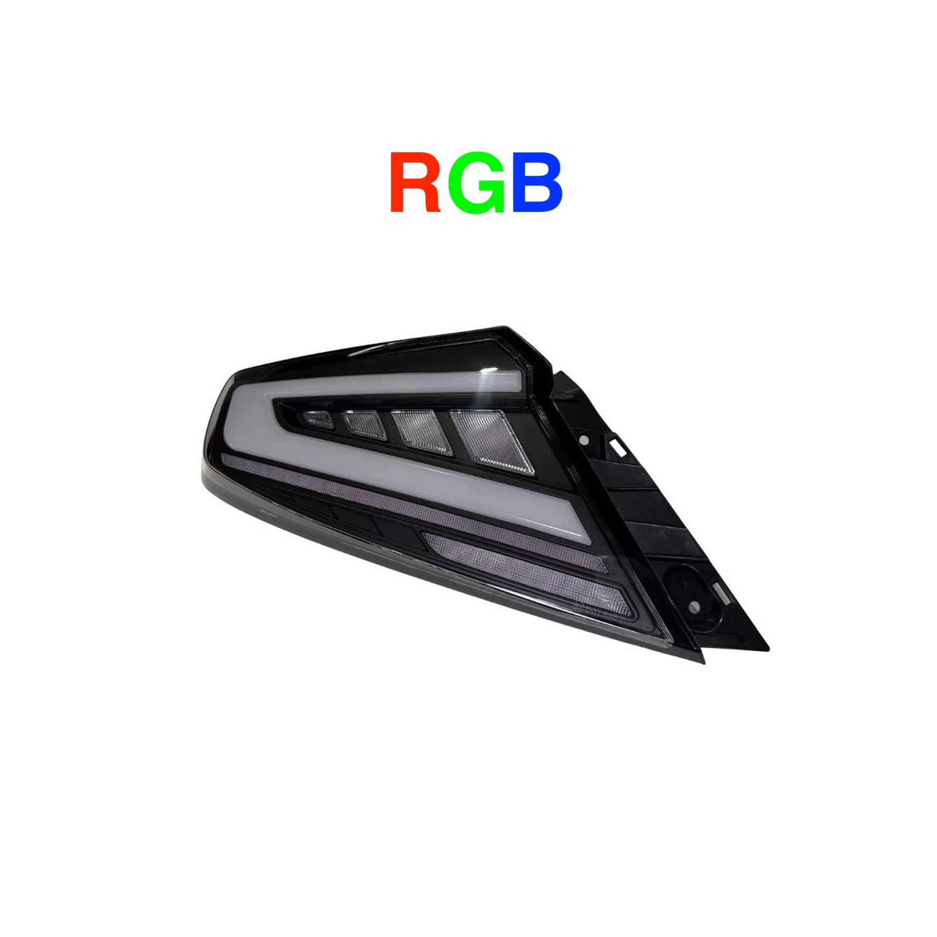 Noble Performance RGB S4 Style Tail Lights V1 (Clear Lens White Bar)