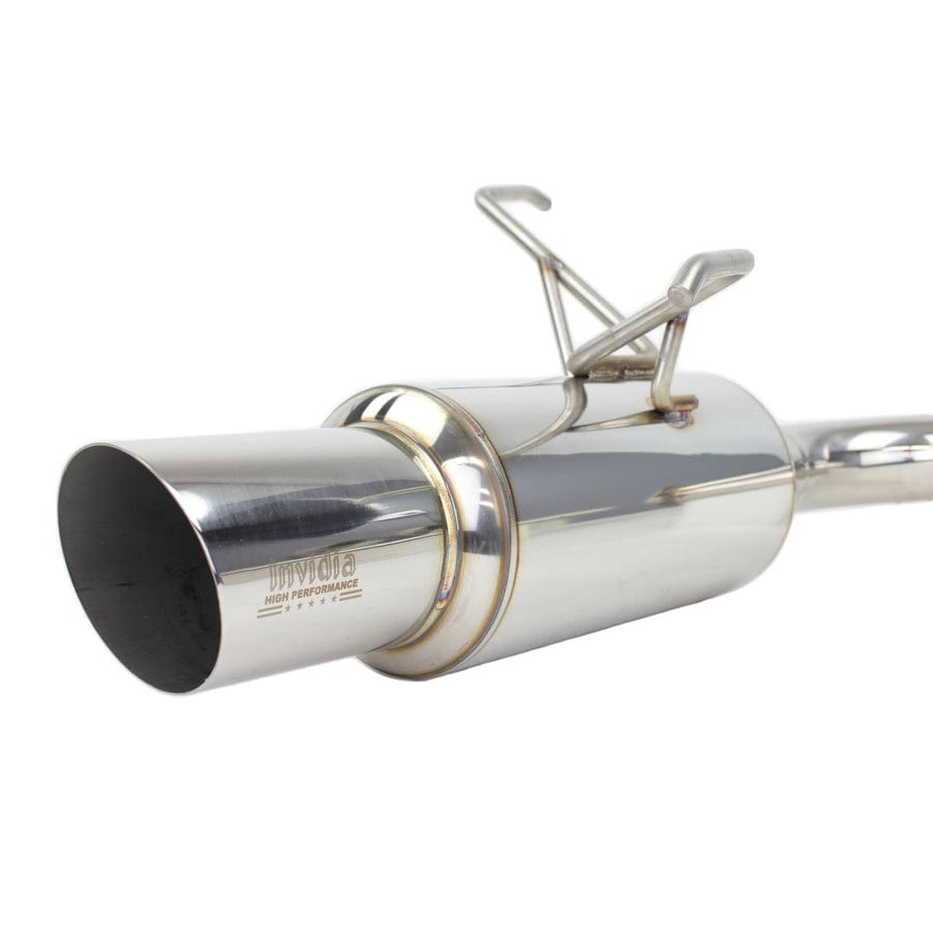 Invidia N1 Polished Tip Stainless Steel Cat Back Exhaust Single WRX 22-26 | HS22SW4GTP