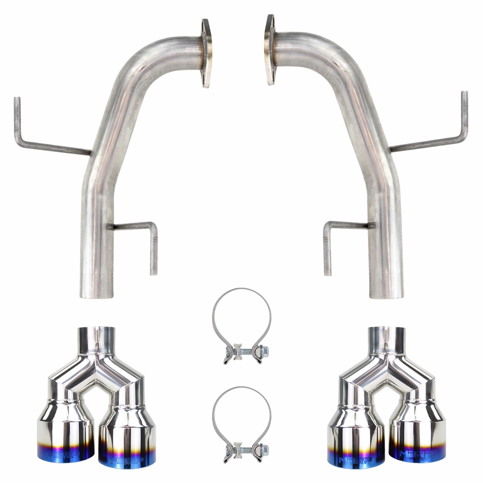 MBRP Armor Pro Axle Back Exhaust w/ Quad Burnt Tips WRX | S48103BE