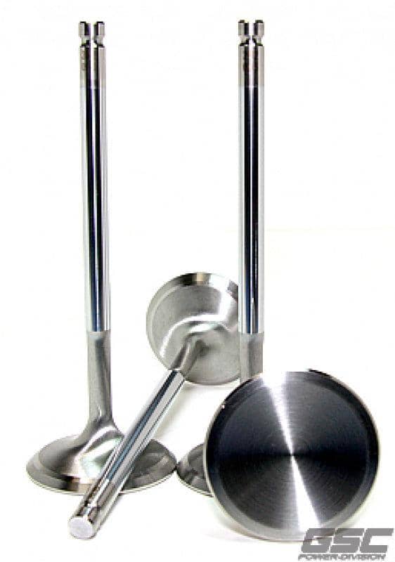 GSC Power Division GSC P-D 29mm Head STD 96.5mm Long Alloy Chrome Polished Exhaust Valve - Set of 8 WRX | 2265-8