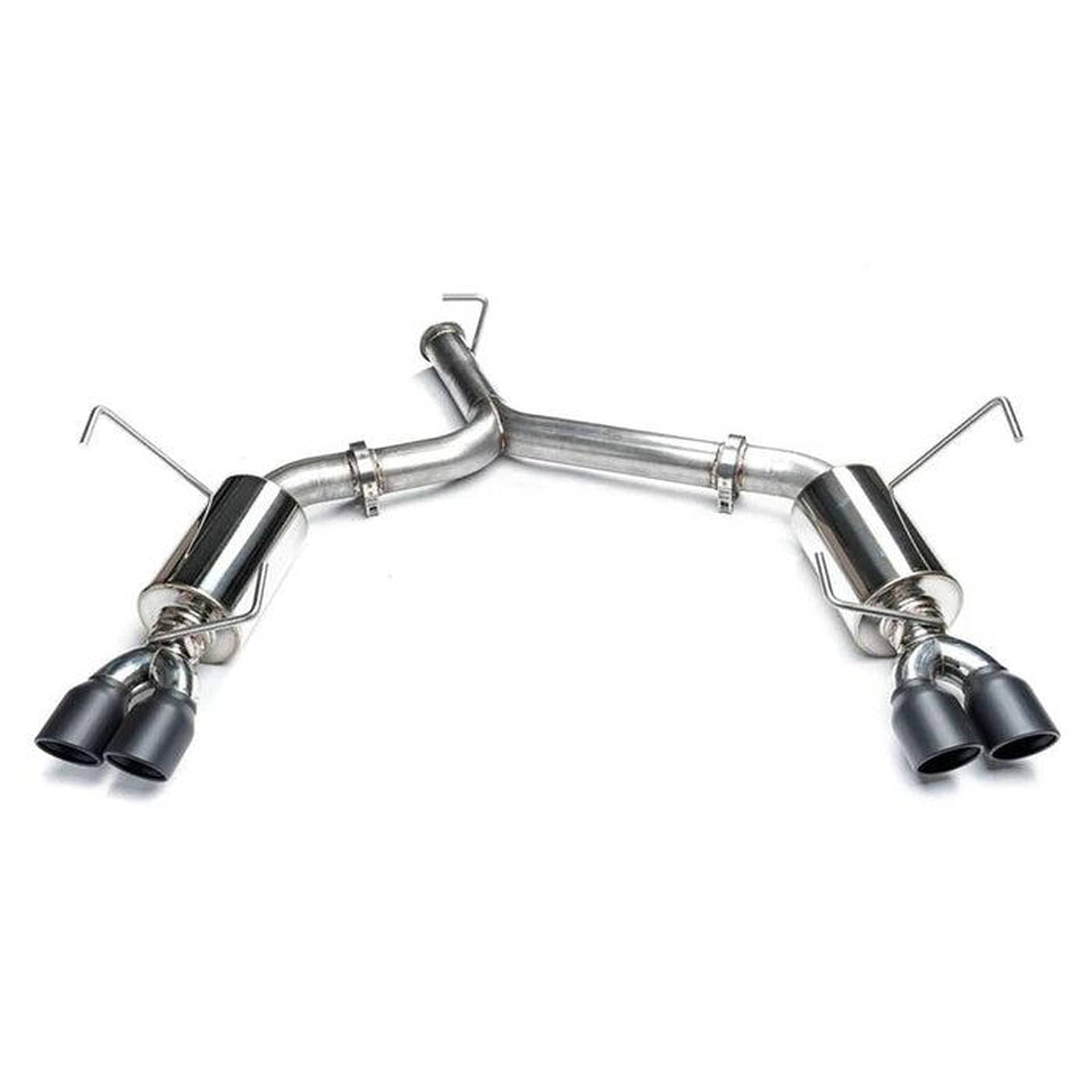 ETS Catback Exhaust Muffled Resonated Black Tips WRX | 200-60-EXH-012