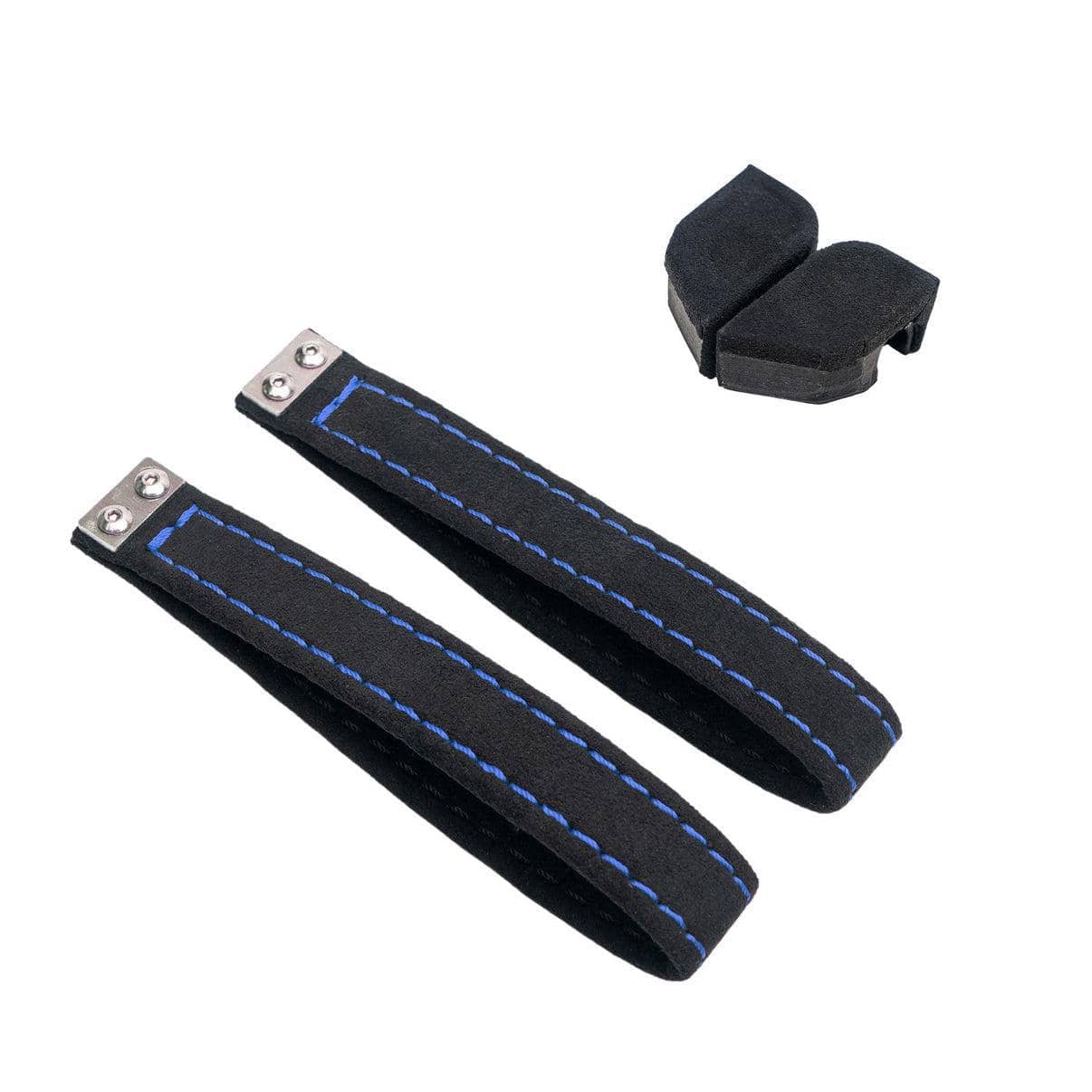 Billetworkz Alcantara Door Pull Strap Kit (Black/Blue)