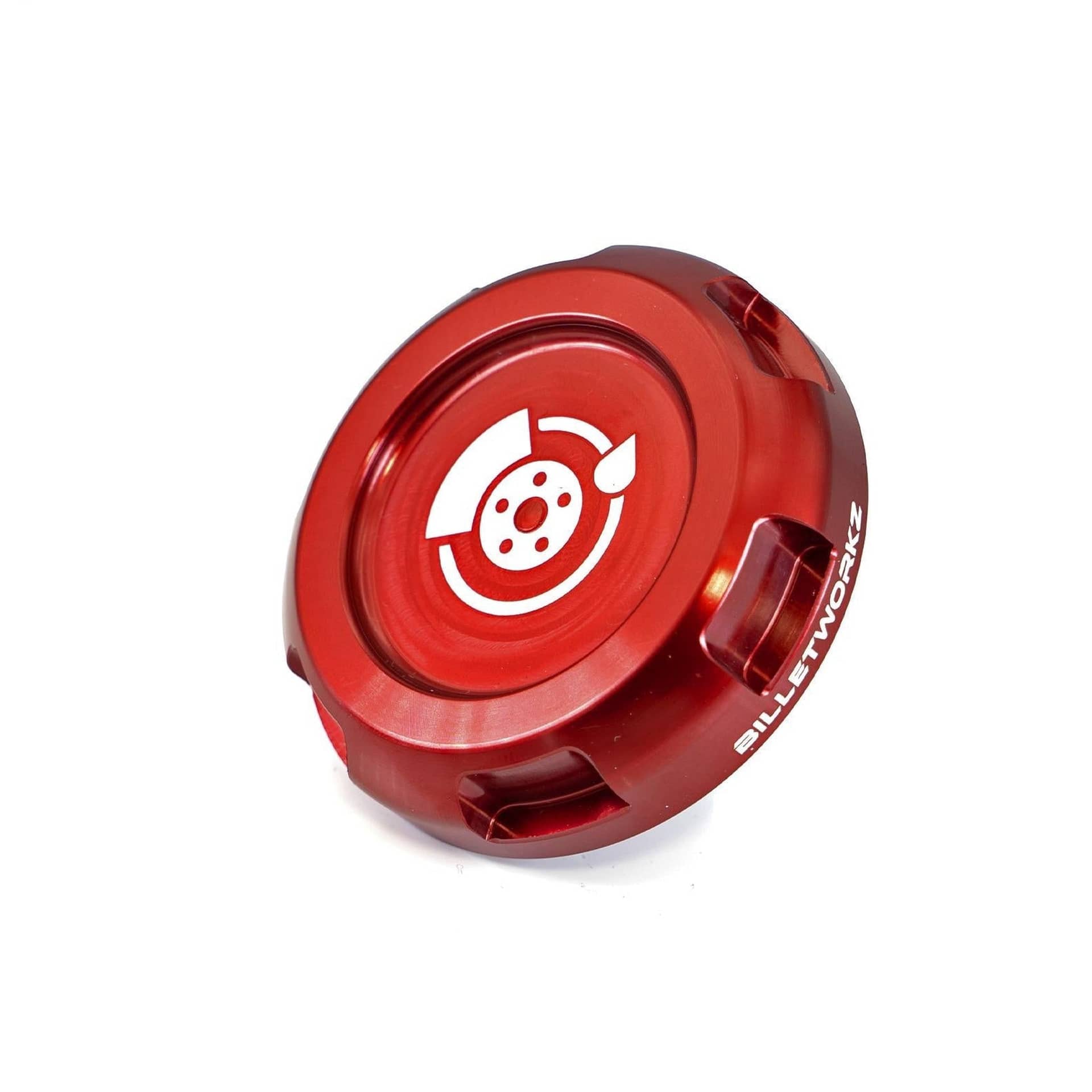 Billetworkz Brake Fluid Cap Engraved Zero Series Red WRX 02-26 / STI 04-21 | BW-EBCZ-SUB-BRK-RED-E