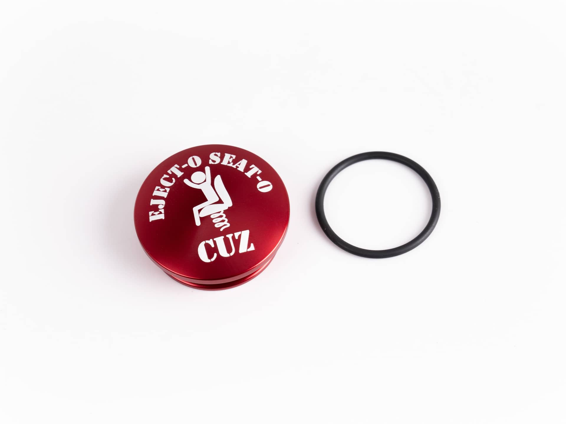 GrimmSpeed Limited Drop Shift Knob Cap Kit - Eject-OSeat-O Cuz - RED | 1.1006.7RED