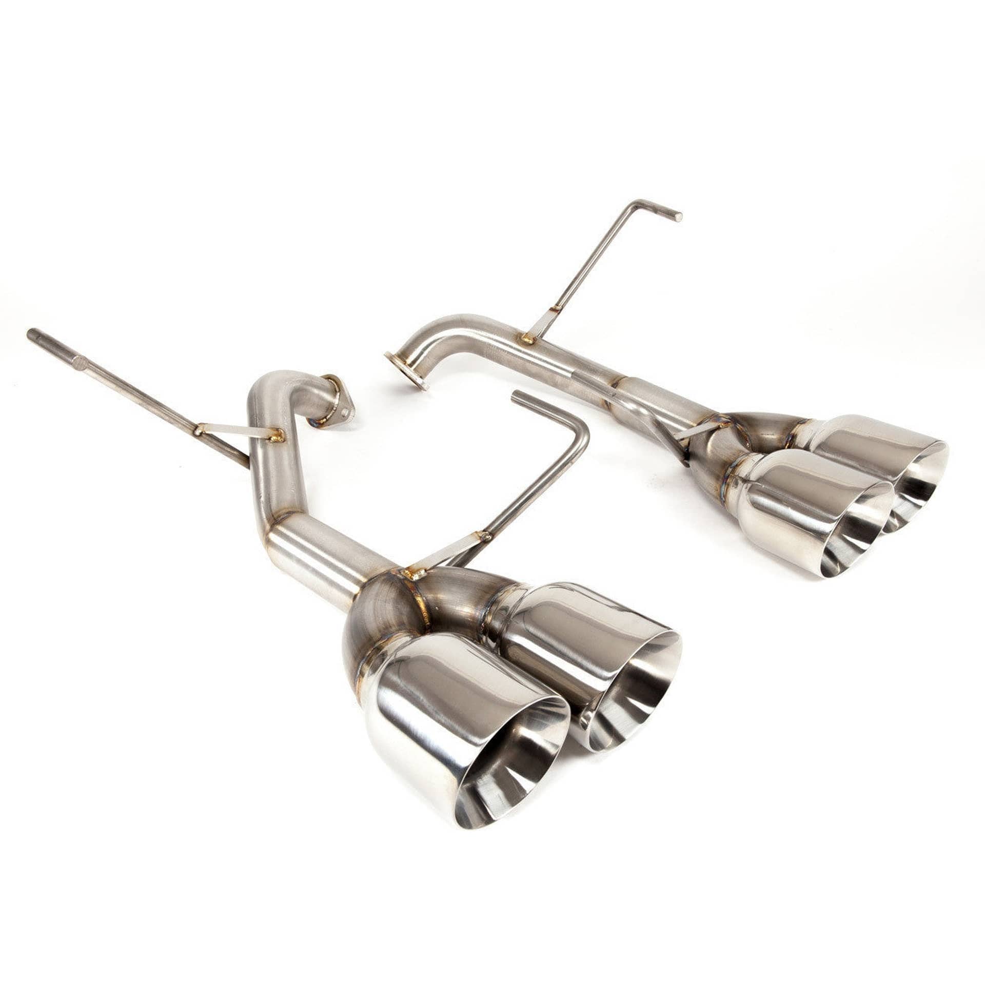 Nameless Performance Axleback Exhaust Muffler Delete 4" Double Wall Polished Tips WRX | SUAB22WRX-0MU-40SDW