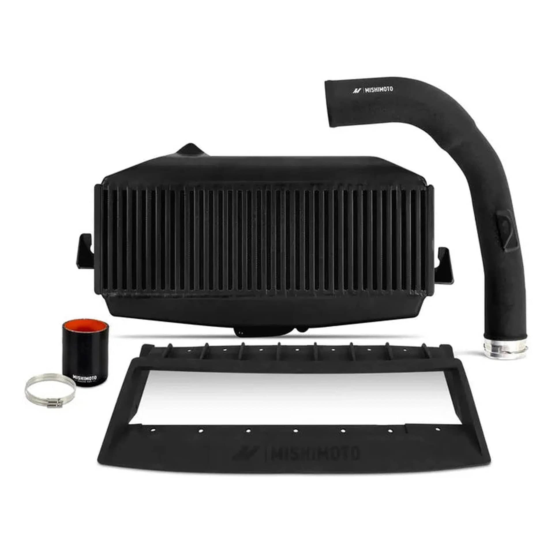 Mishimoto Top Mount Intercooler Kit Black Core Black Pipes WRX | MMTMIC-WRX-22KBKBK