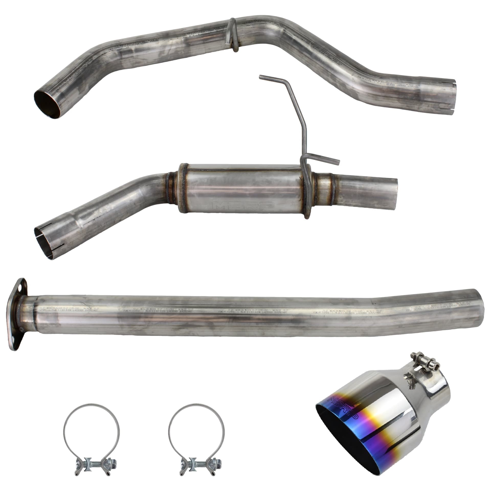 MBRP Armor Pro Cat Back Exhaust Burnt Stainless Tip WRX | S48093BE